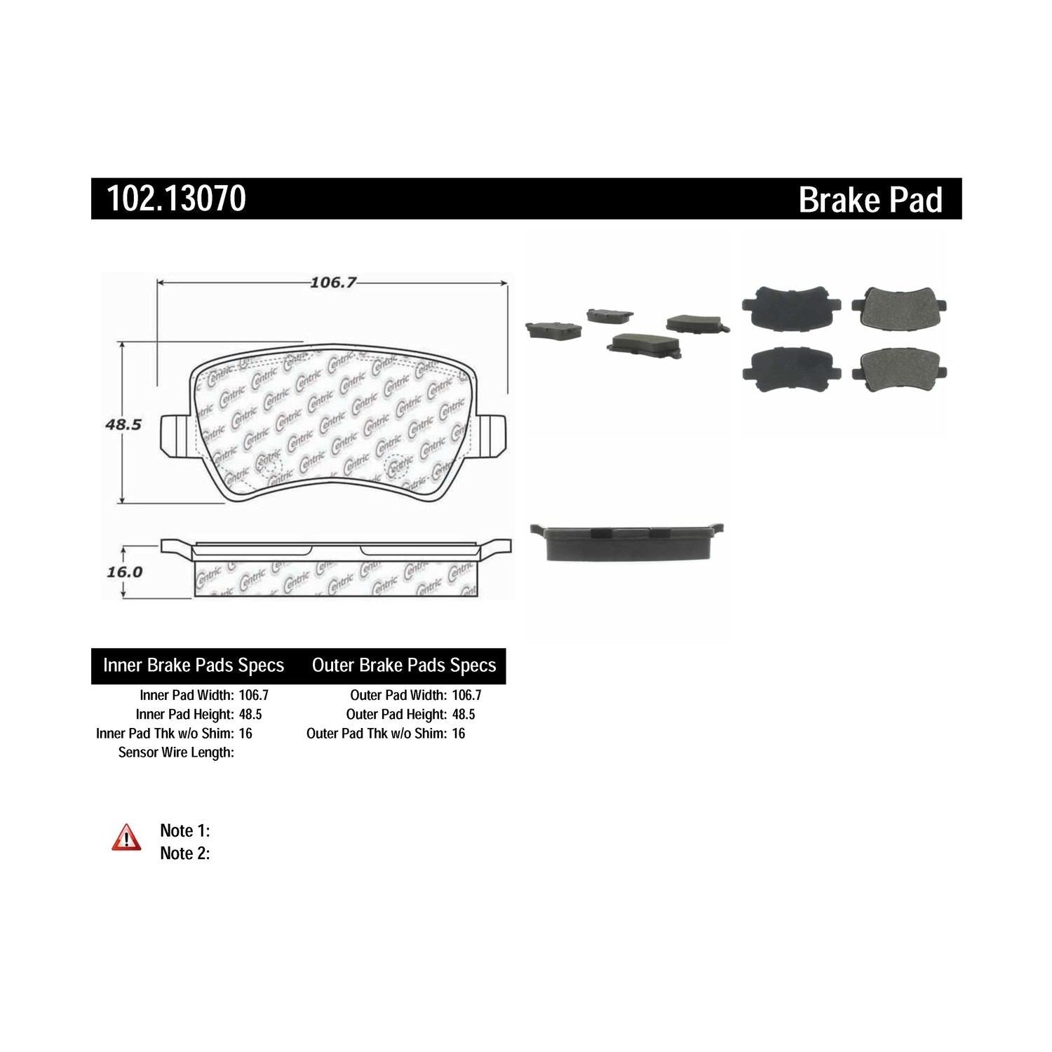 c-tek semi-metallic brake pads with shims  frsport 102.13070