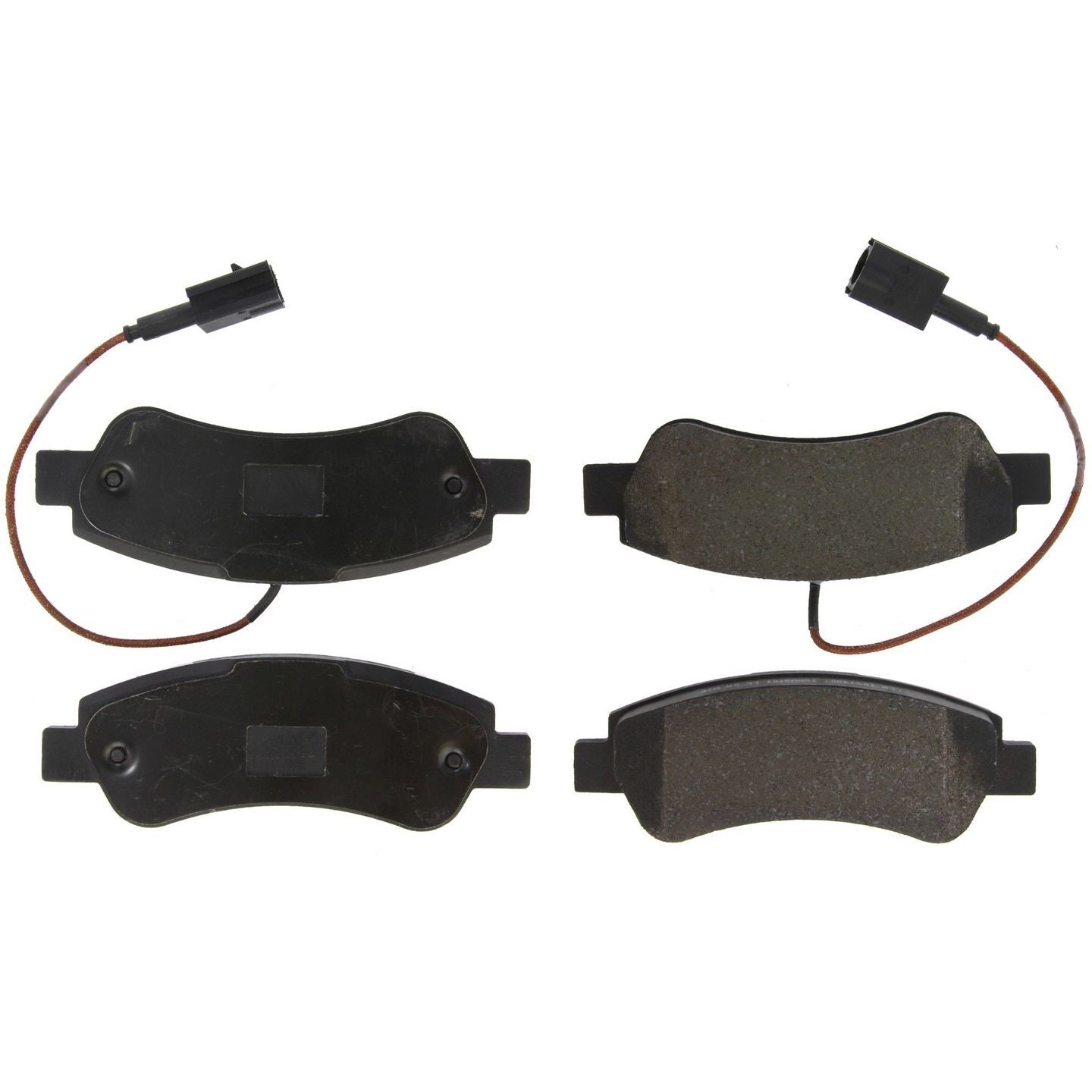 C-Tek Semi-Metallic Brake Pads with Shims  top view frsport 102.14901