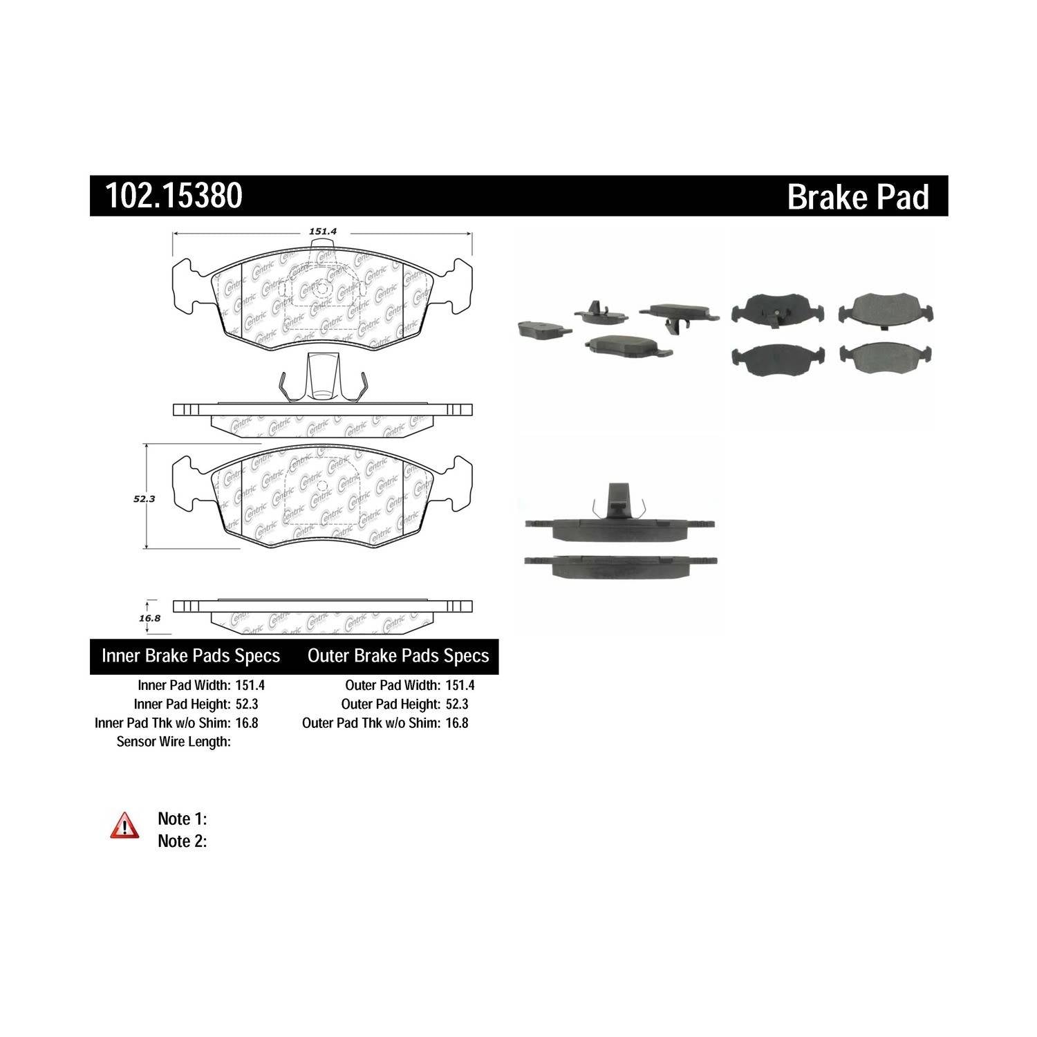 c-tek semi-metallic brake pads with shims  frsport 102.15380