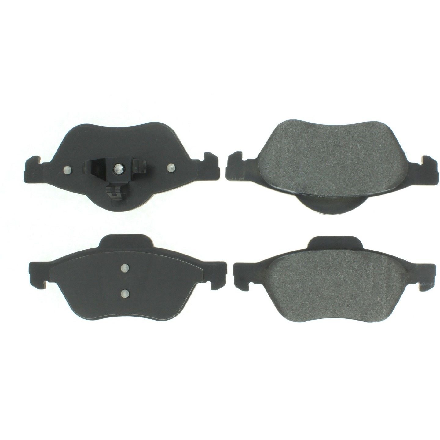 C-Tek Semi-Metallic Brake Pads with Shims  top view frsport 102.15420