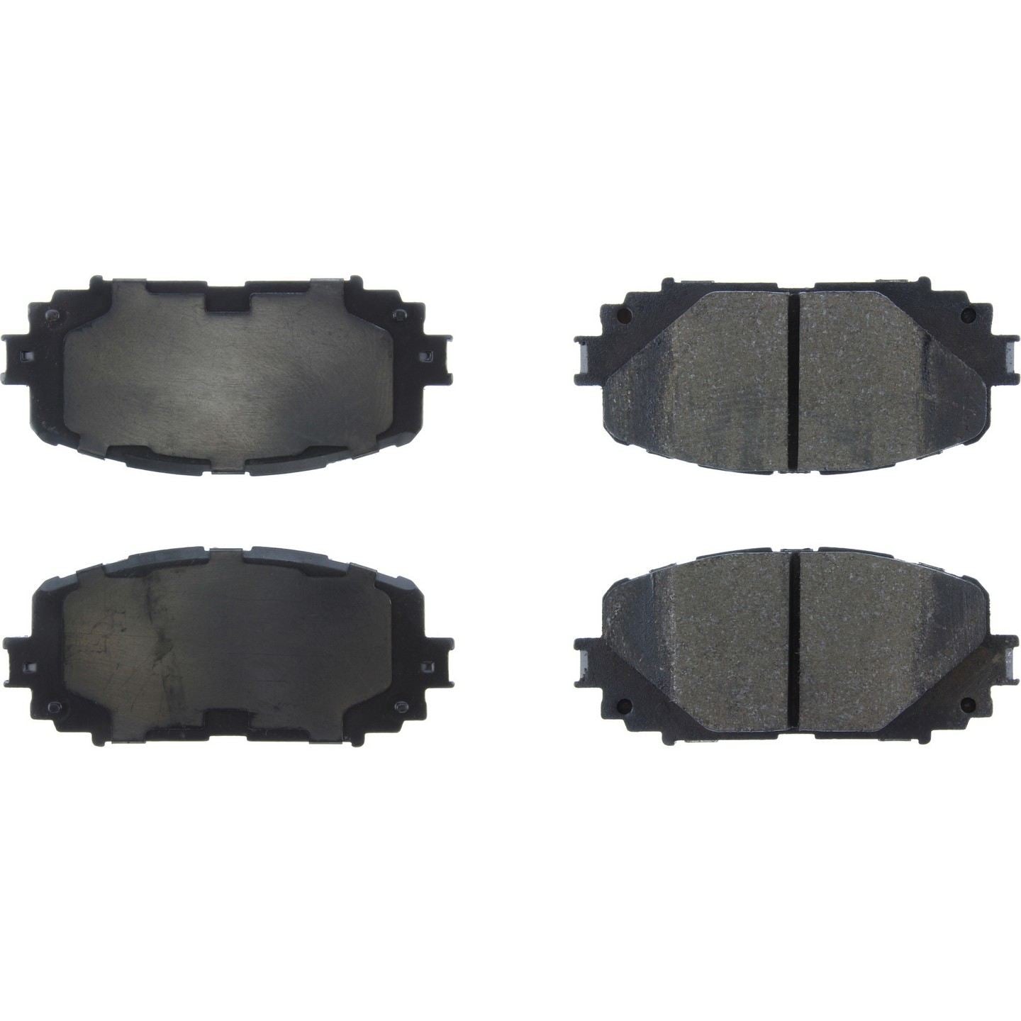 C-Tek Semi-Metallic Brake Pads with Shims  top view frsport 102.16280