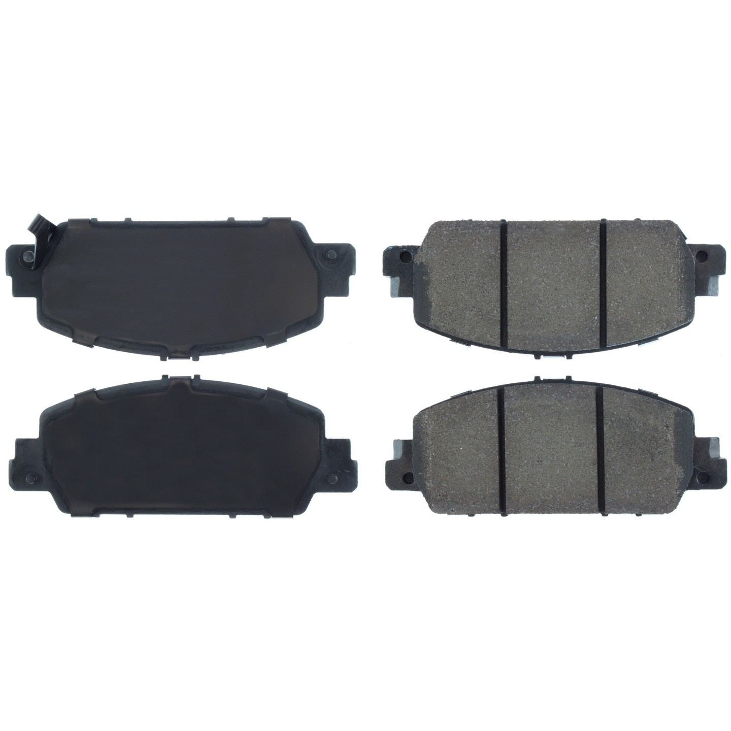 C-Tek Semi-Metallic Brake Pads with Shims  top view frsport 102.16540