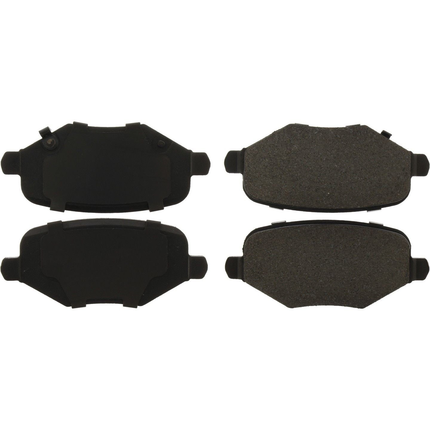 C-Tek Semi-Metallic Brake Pads with Shims  top view frsport 102.17190