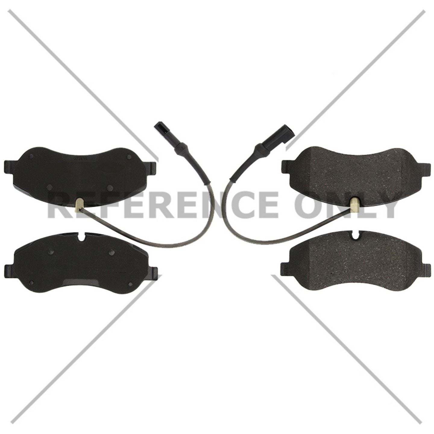 C-Tek Semi-Metallic Brake Pads with Shims  top view frsport 102.17870