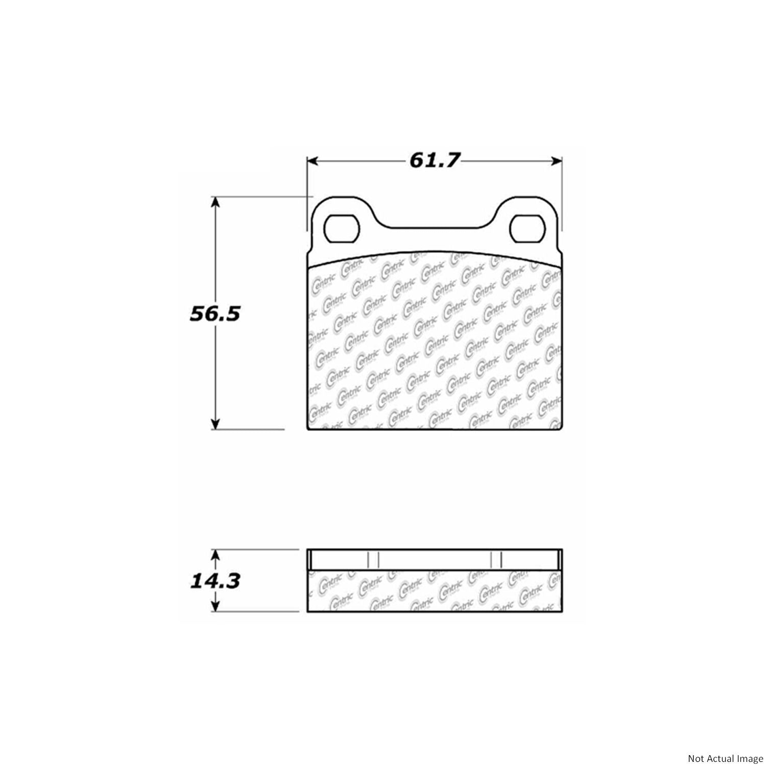 Stoptech Centric C-TEK Ceramic Brake Pads w/Shims - Front/Rear 103.00310