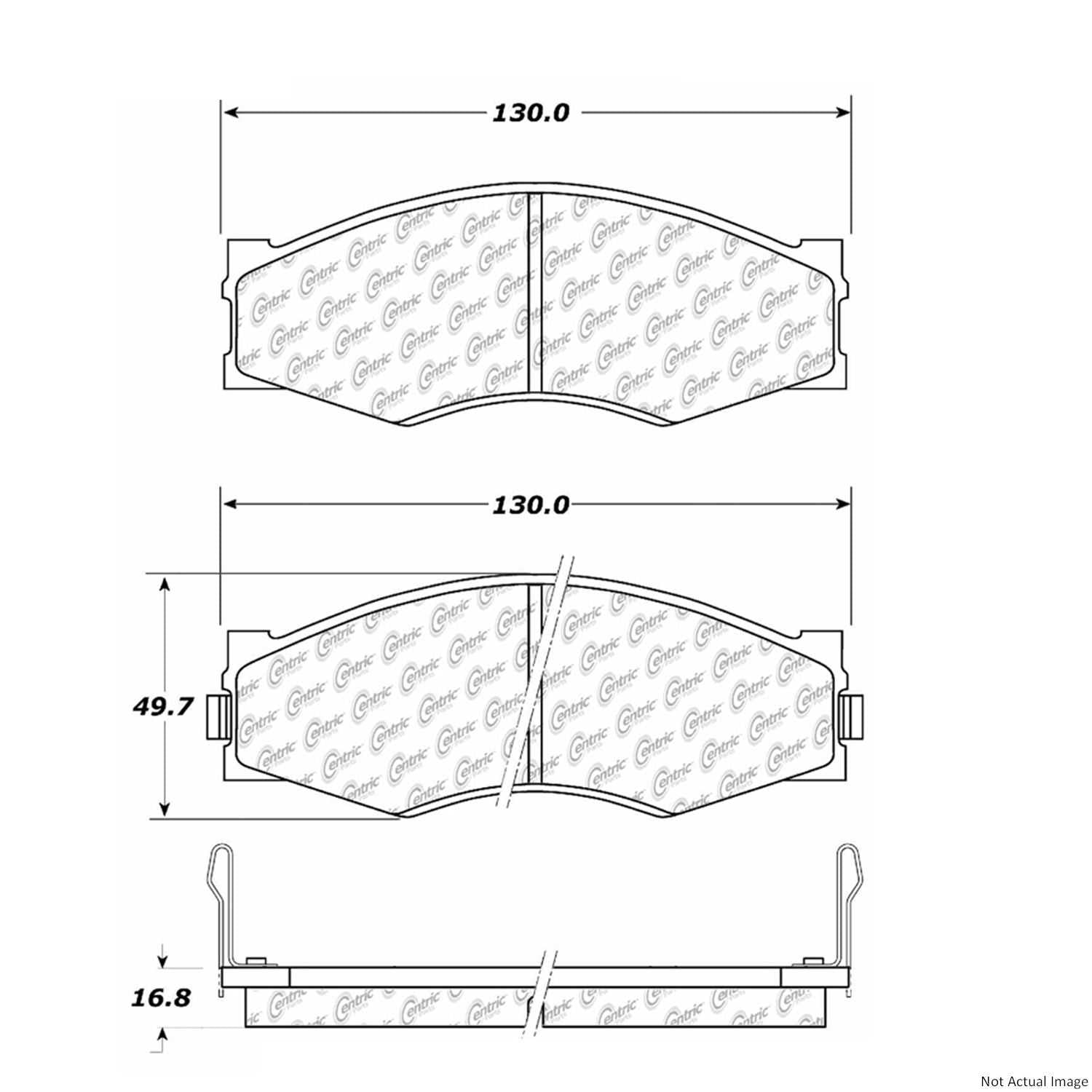 Stoptech Centric C-TEK Ceramic Brake Pads w/Shims - Front 103.02660