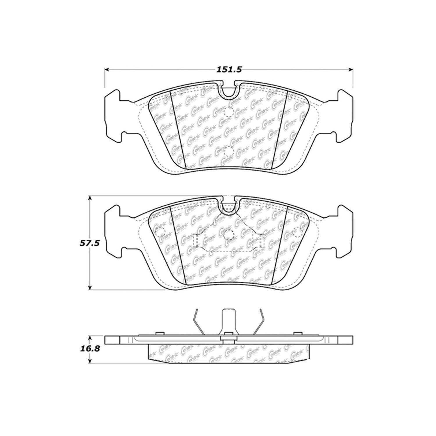 c-tek ceramic brake pads with shims  frsport 103.05580