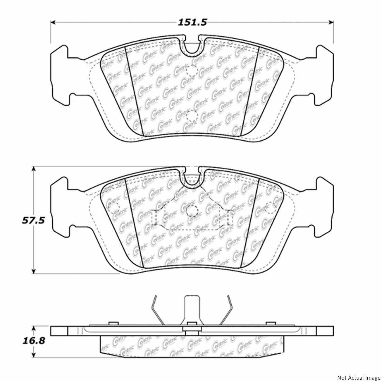 Stoptech C-Tek 91-08 BMW Z3 Z4 325 328 Ceramic Front Brake Pads 103.05580