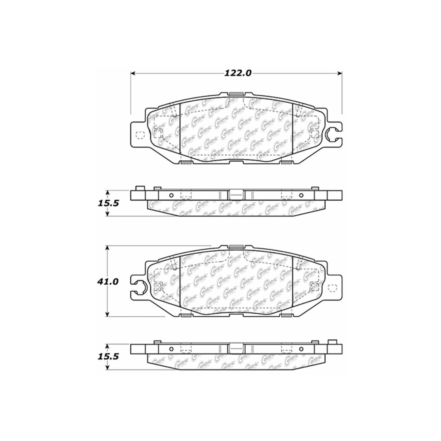 c-tek ceramic brake pads with shims  frsport 103.06130