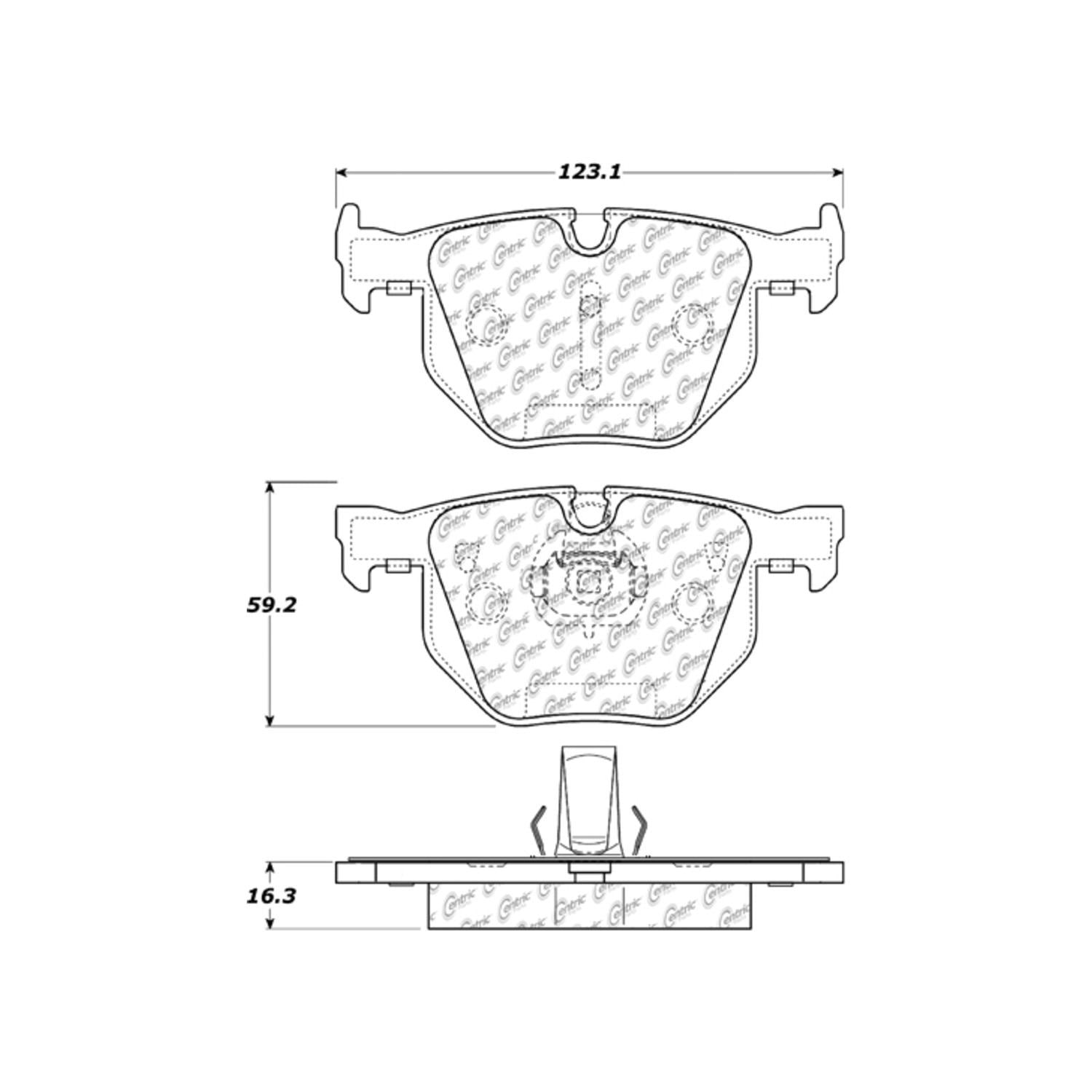 c-tek ceramic brake pads with shims  frsport 103.06831