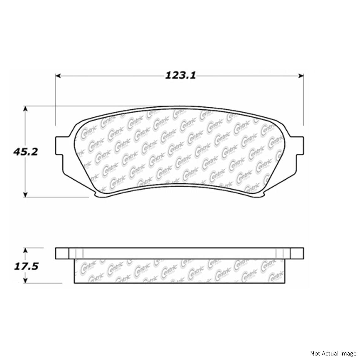 Stoptech Centric 98-07 Lexus LX470/Toyota Land Cruiser C-TEK Ceramic Brake Pads w/Shims - Rear 103.07730