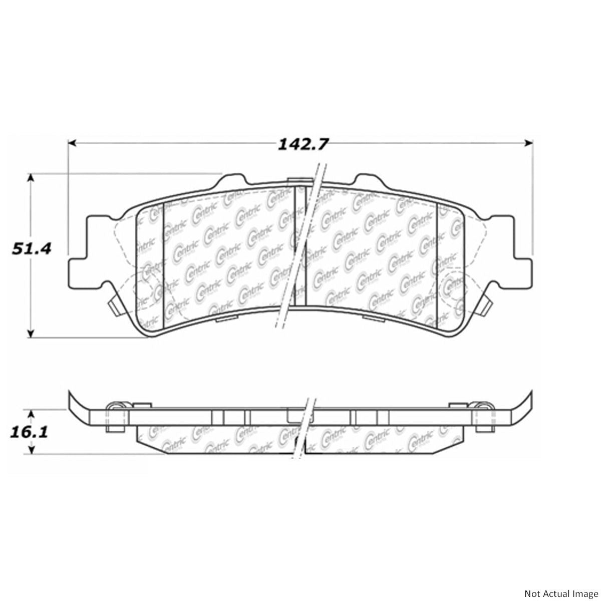 Stoptech Centric C-TEK 99-07 Chevy Silverado Ceramic Rear Brake Pads w/Shims 103.07920