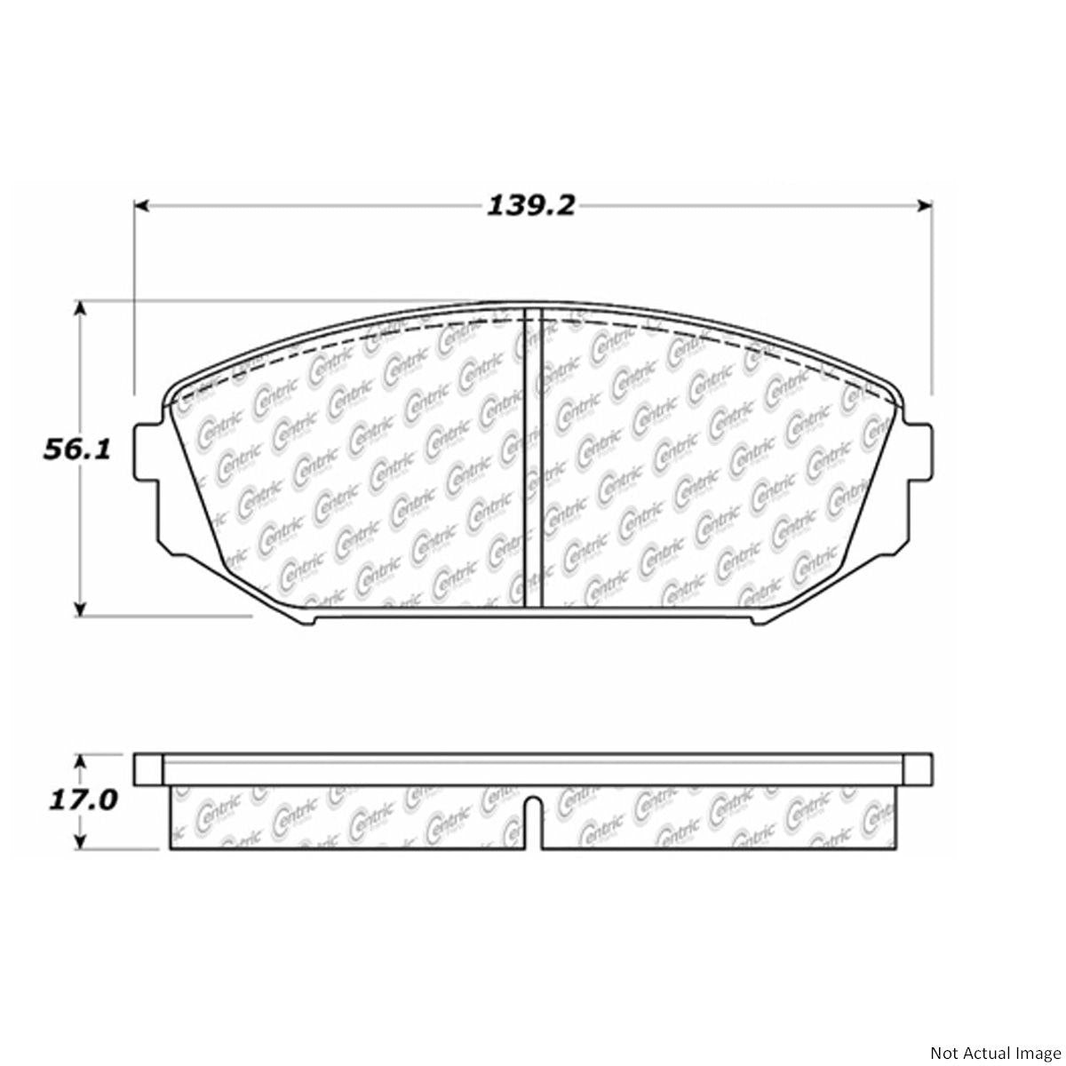 Stoptech Centric C-TEK 01-02 Acura MDX Ceramic Front Brake Pads w/Shims 103.07930