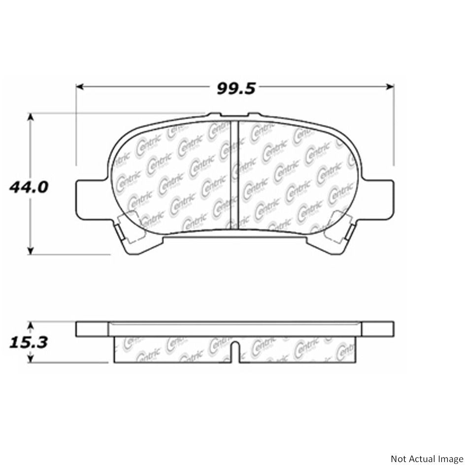 C-Tek Ceramic Brake Pads with Shims  top view frsport 103.08280