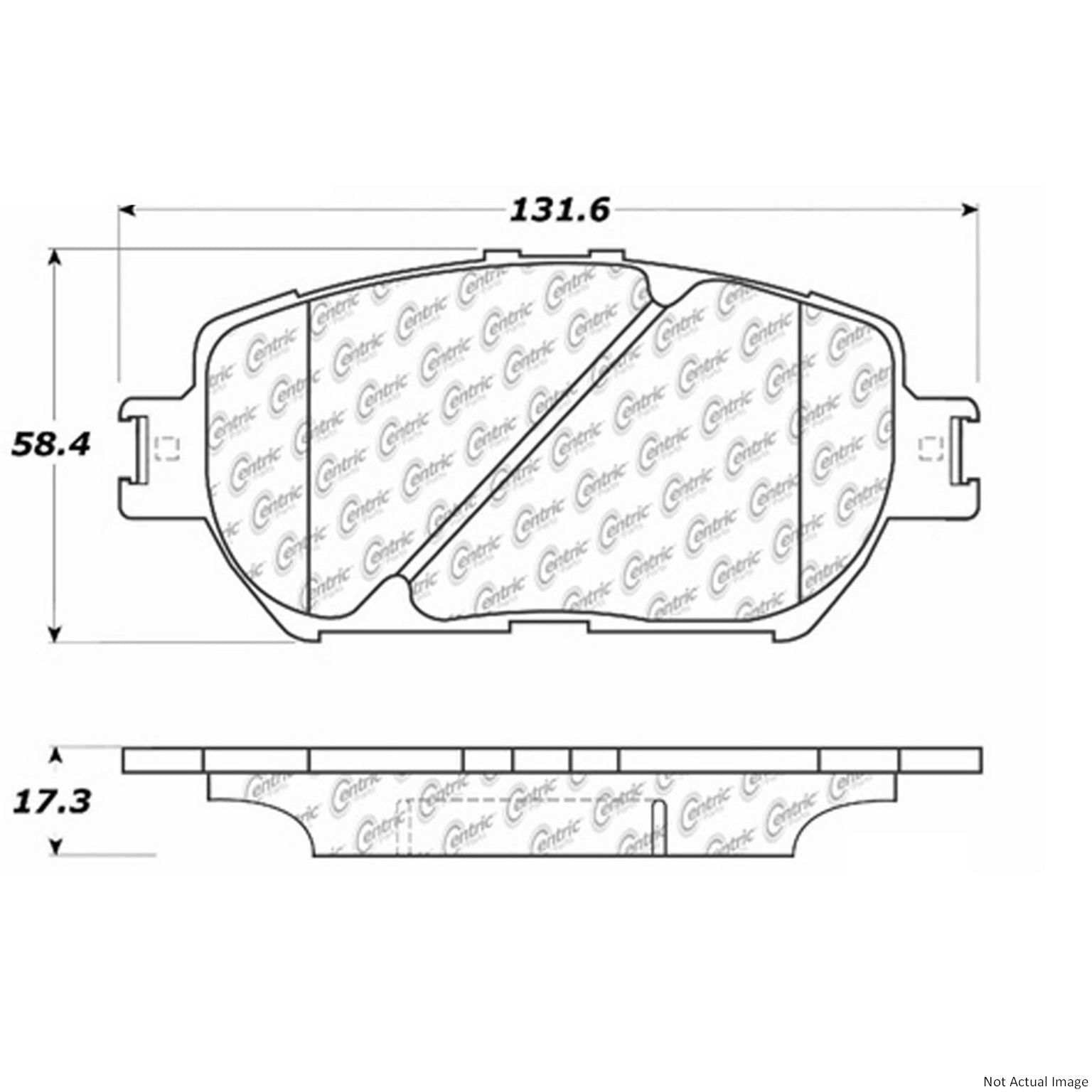 Stoptech Centric C-TEK 02-06 Toyota Camry Ceramic Front Brake Pads w/Shims 103.09080