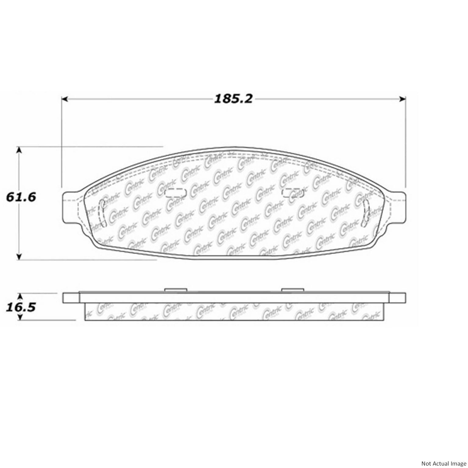 Stoptech Centric C-TEK 03-11 Ford Crown Victoria Ceramic Front Brake Pads w/Shims 103.09310