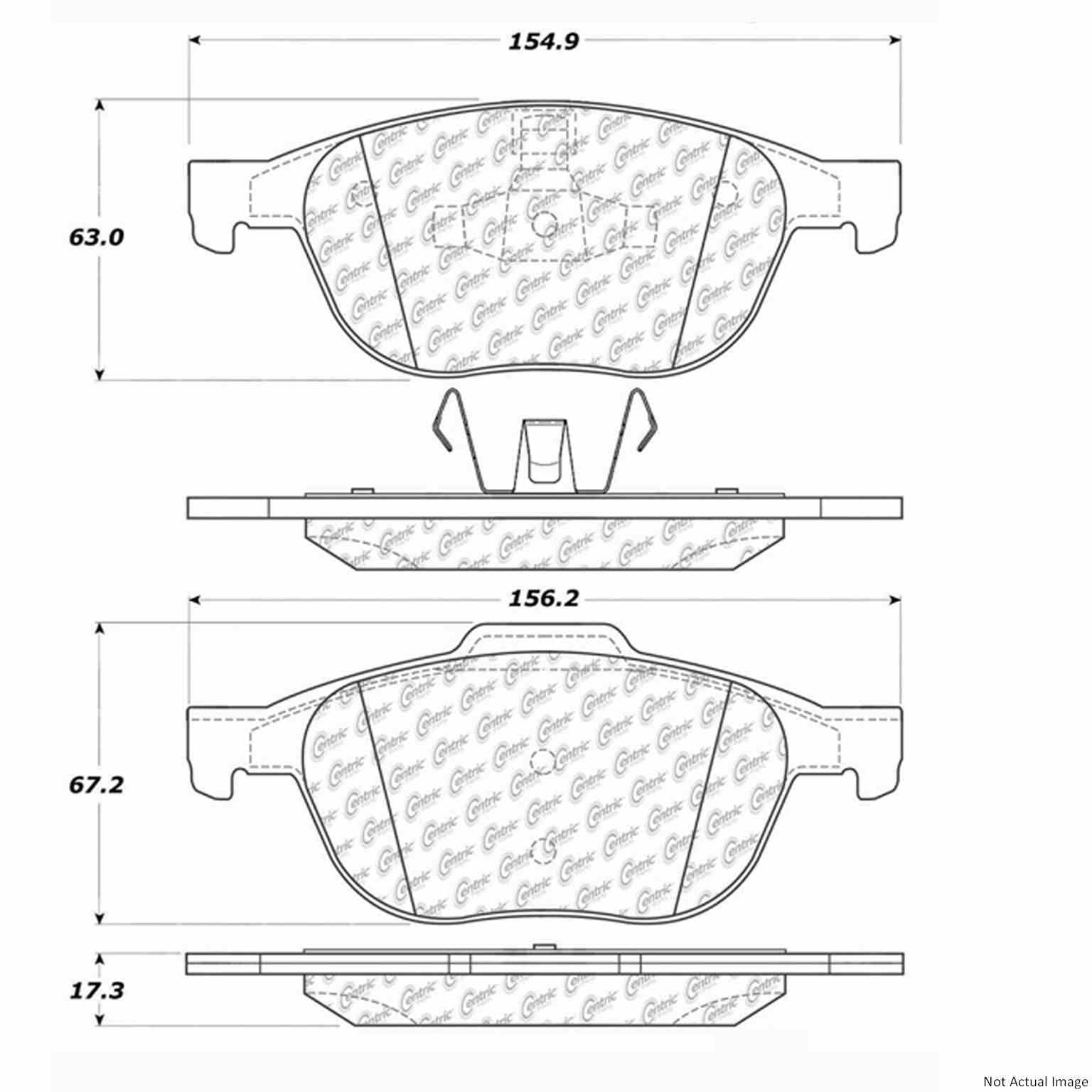 Stoptech C-Tek 04-13 Mazda 3 Ceramic Front Brake Pads 103.10440