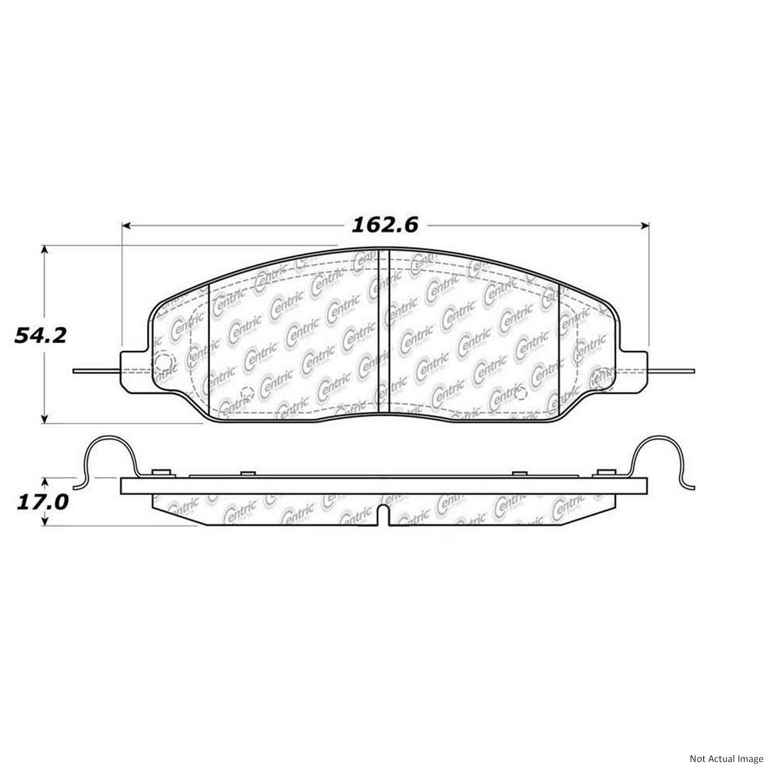 Stoptech Centric C-TEK 05-10 Ford Mustang Ceramic Front Brake Pads w/Shims 103.10810