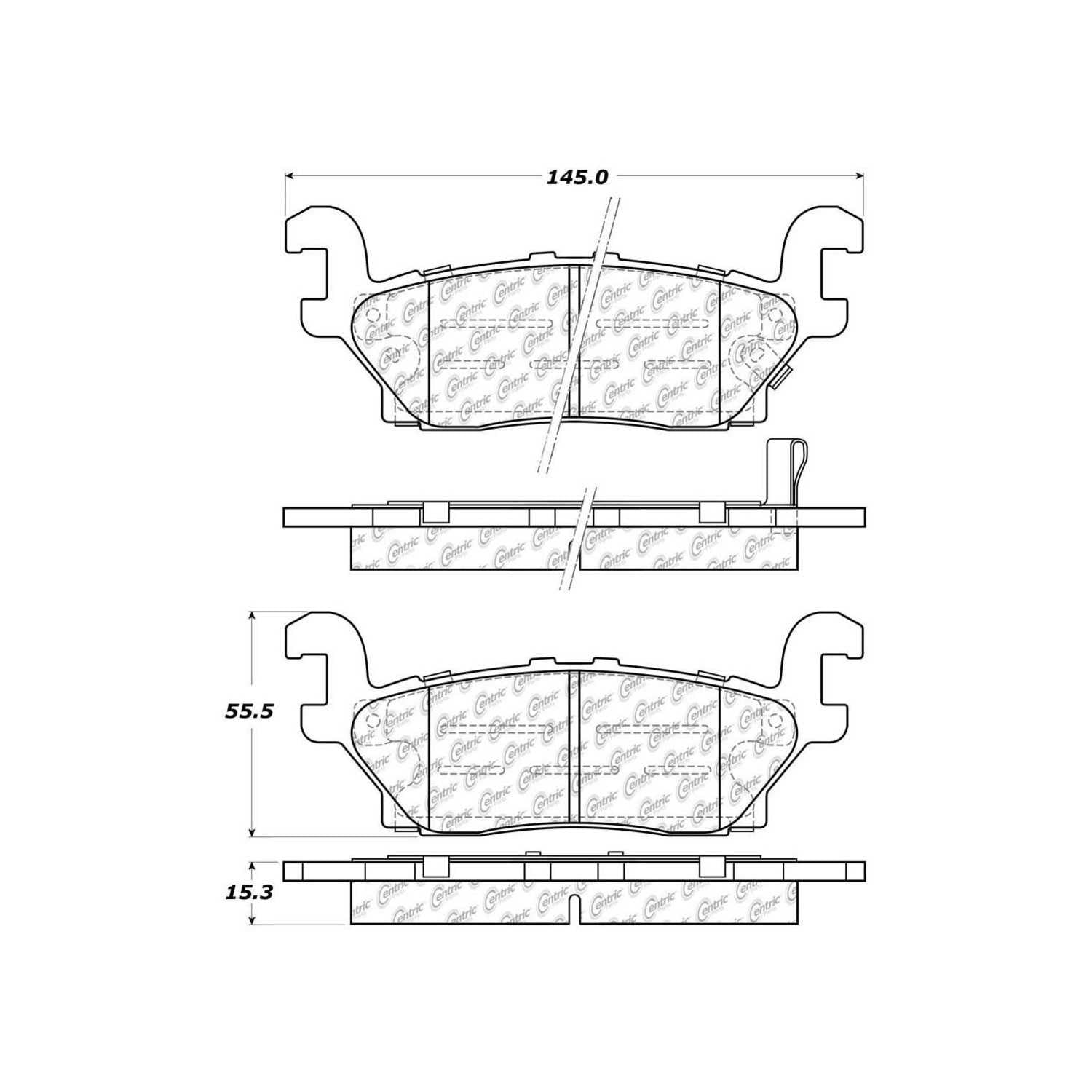 c-tek ceramic brake pads with shims  frsport 103.11200