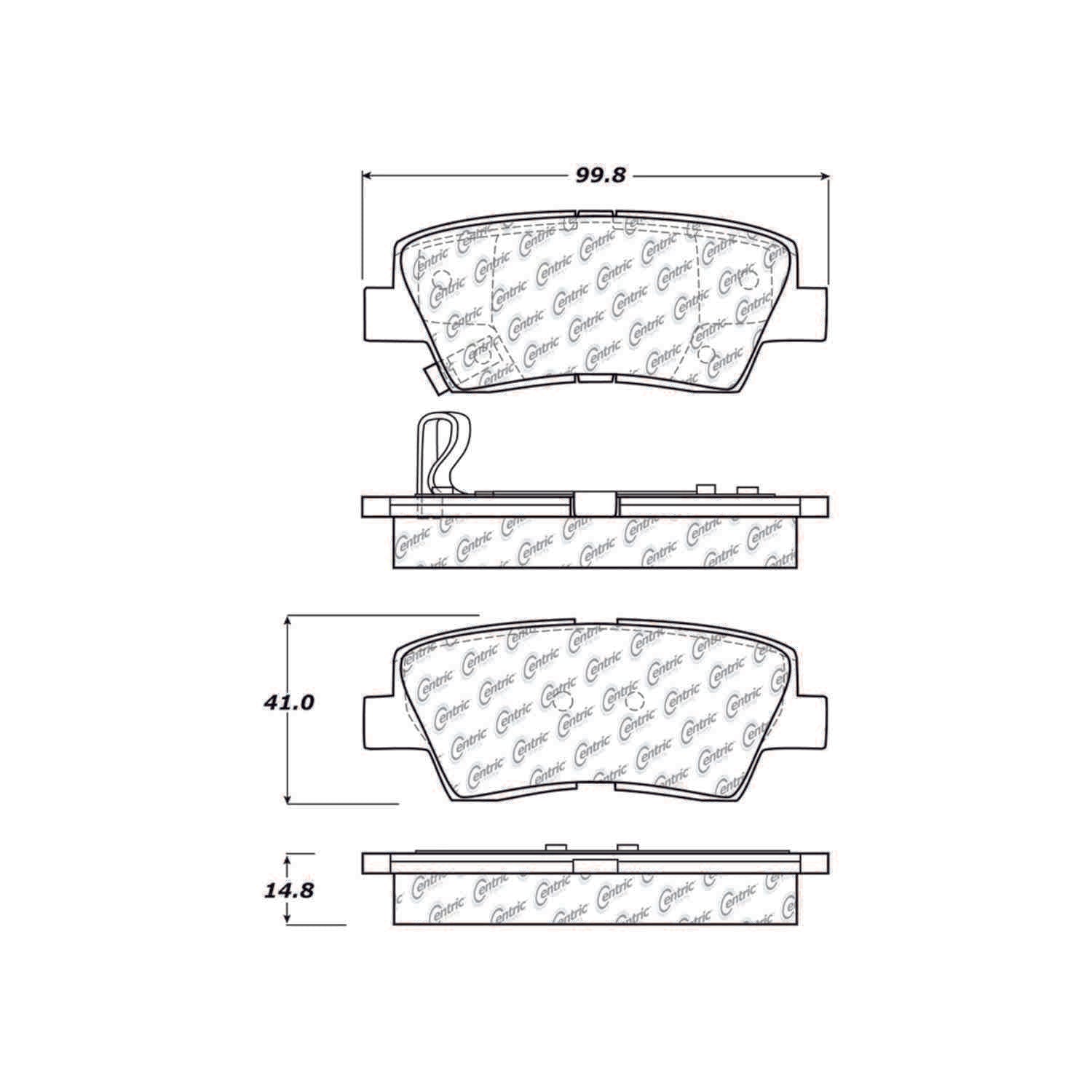 c-tek ceramic brake pads with shims  frsport 103.13130