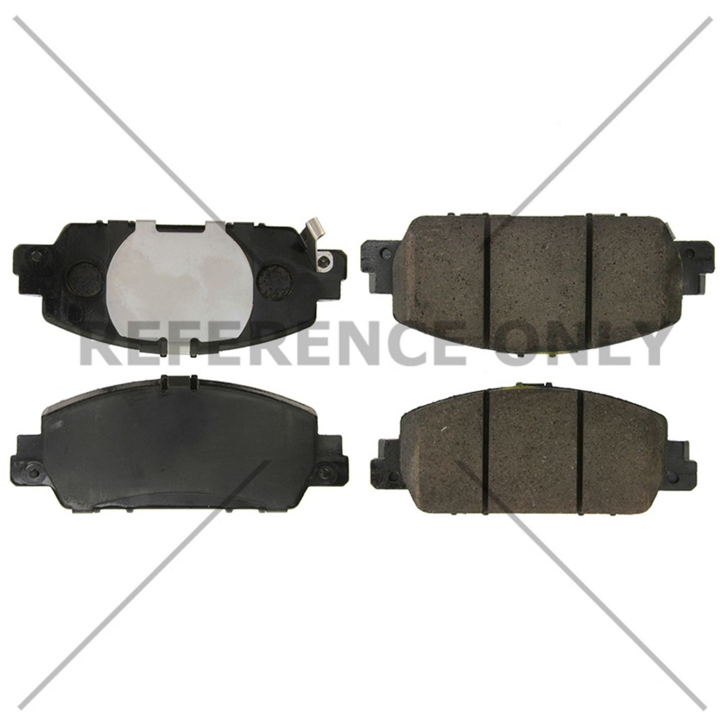 C-Tek Ceramic Brake Pads with Shims  top view frsport 103.16540