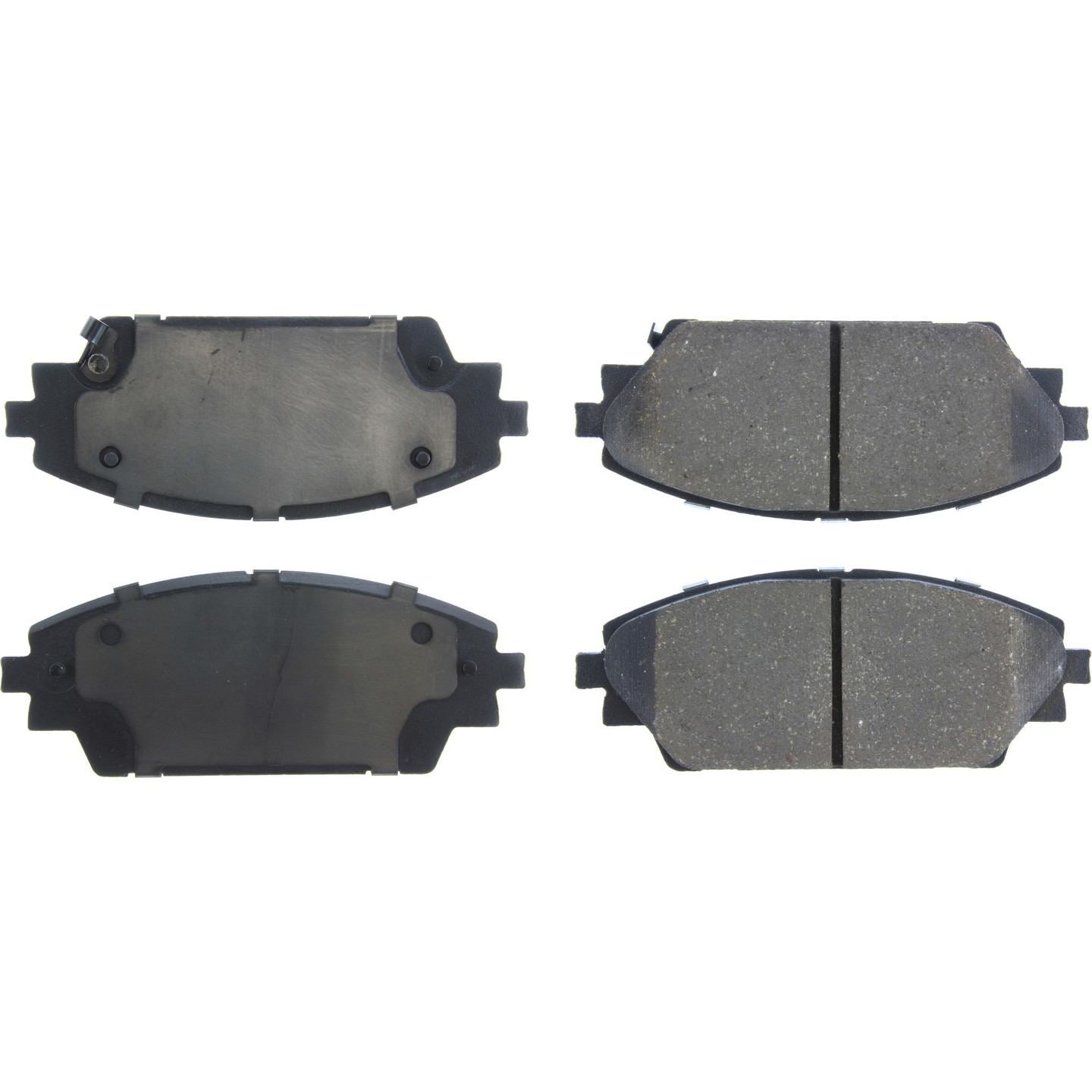 C-Tek Ceramic Brake Pads with Shims  top view frsport 103.17280