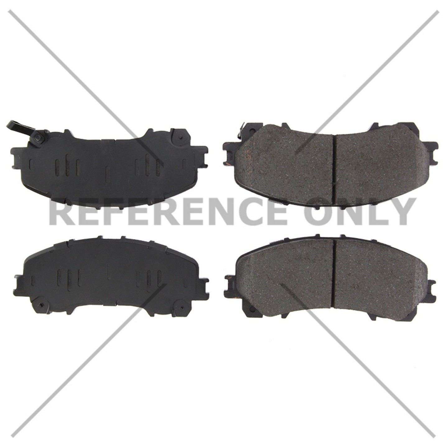 C-Tek Ceramic Brake Pads with Shims  top view frsport 103.17360