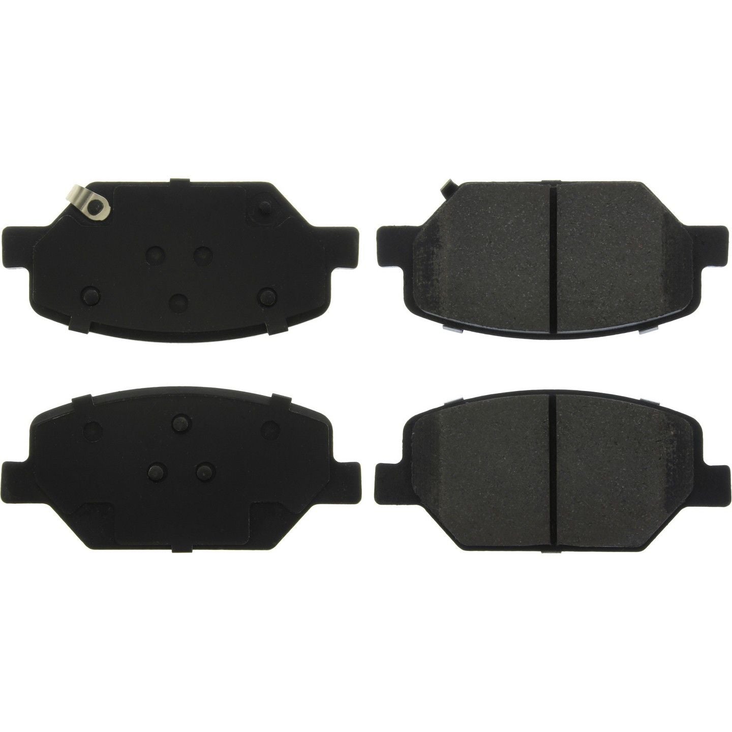 C-Tek Ceramic Brake Pads with Shims  top view frsport 103.18860