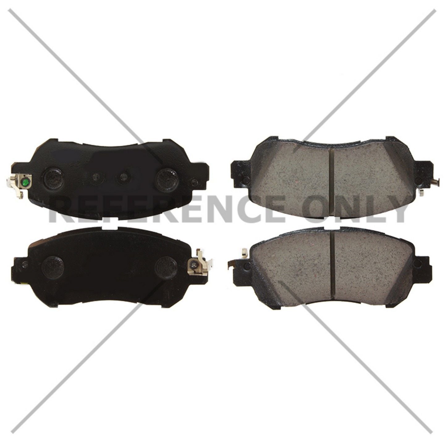 C-Tek Ceramic Brake Pads with Shims  top view frsport 103.20380