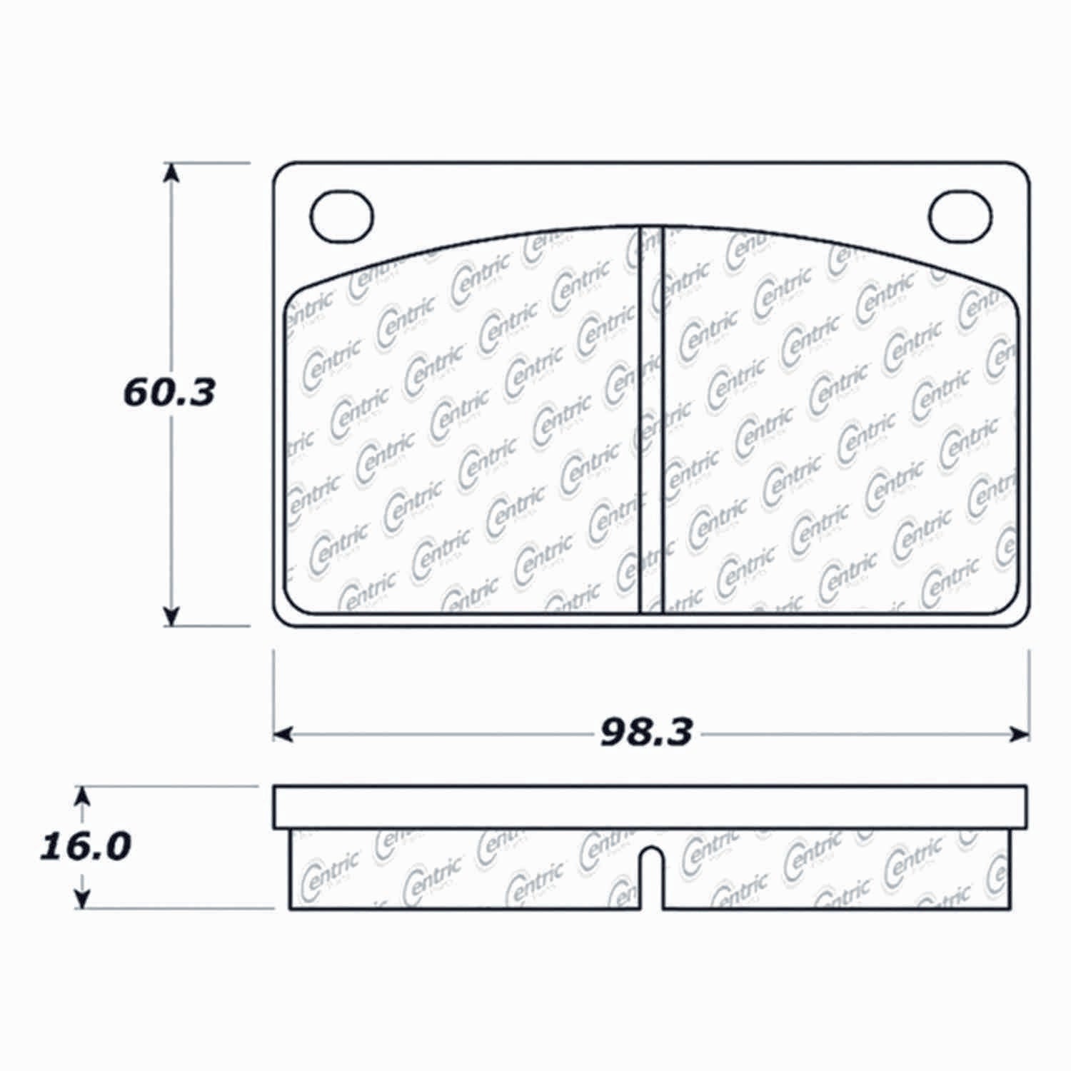 posi quiet semi-metallic brake pads  frsport 104.00430