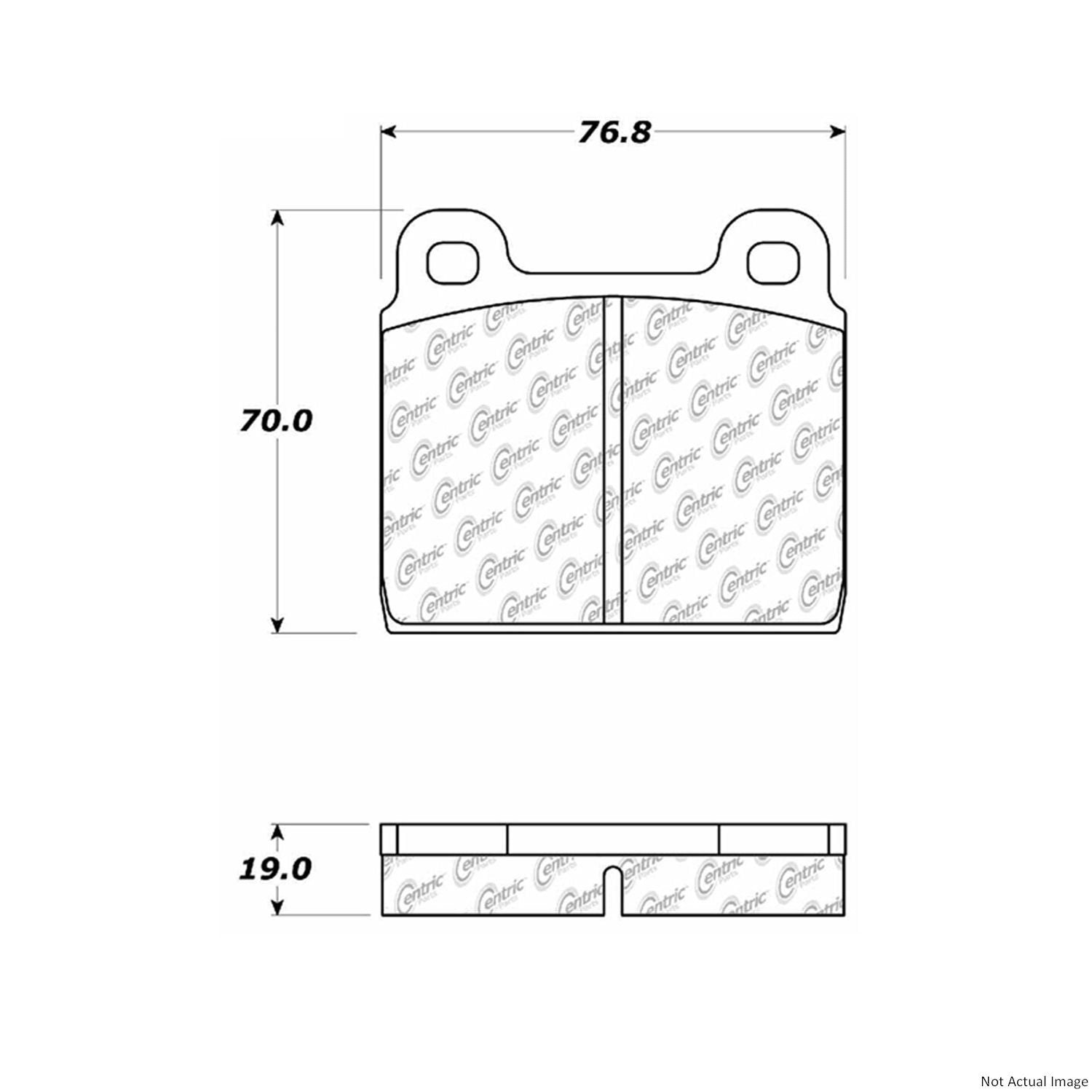 Stoptech Centric Posi-Quiet Semi-Metallic Brake Pads - Front 104.00451