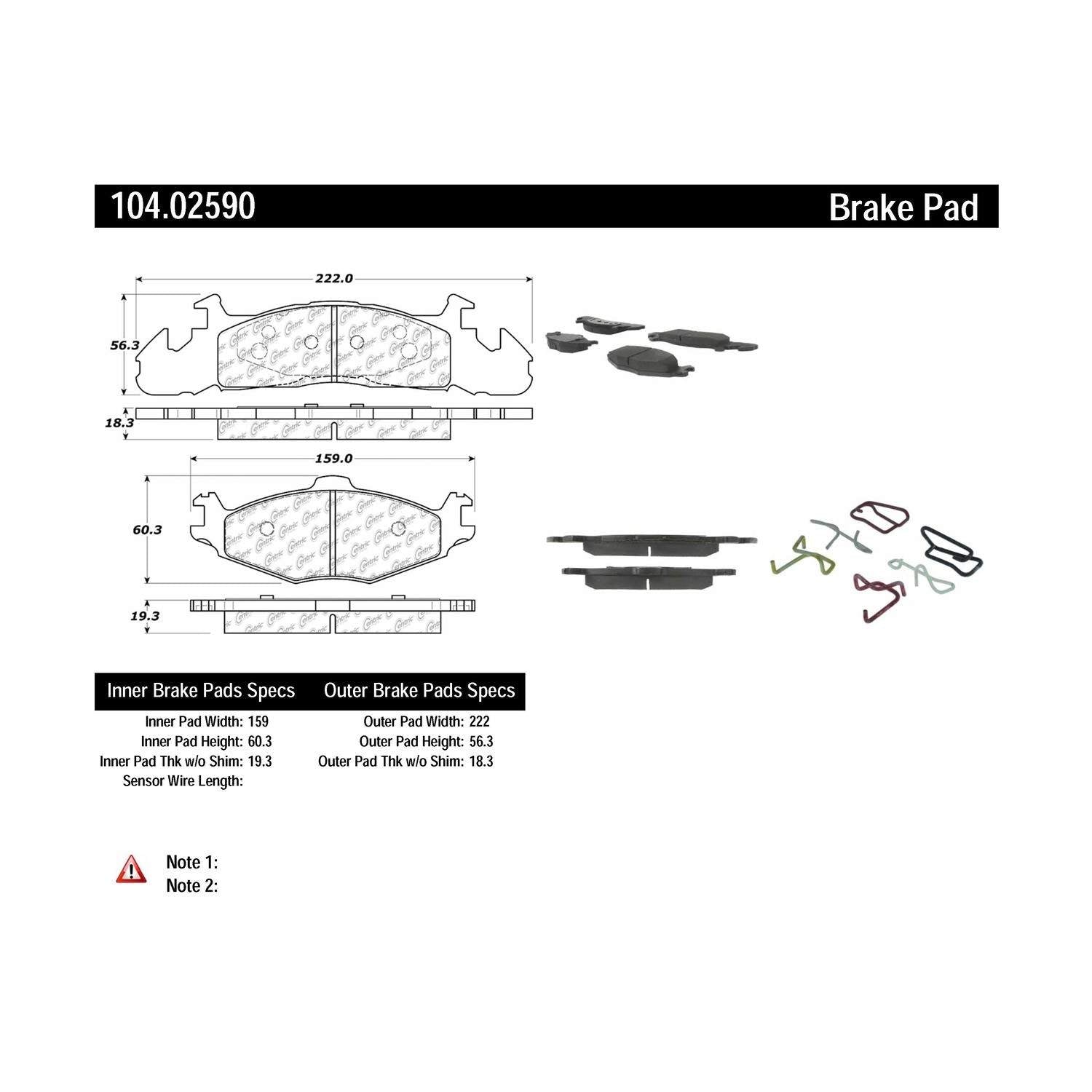 posi quiet semi-metallic brake pads with hardware  frsport 104.02590