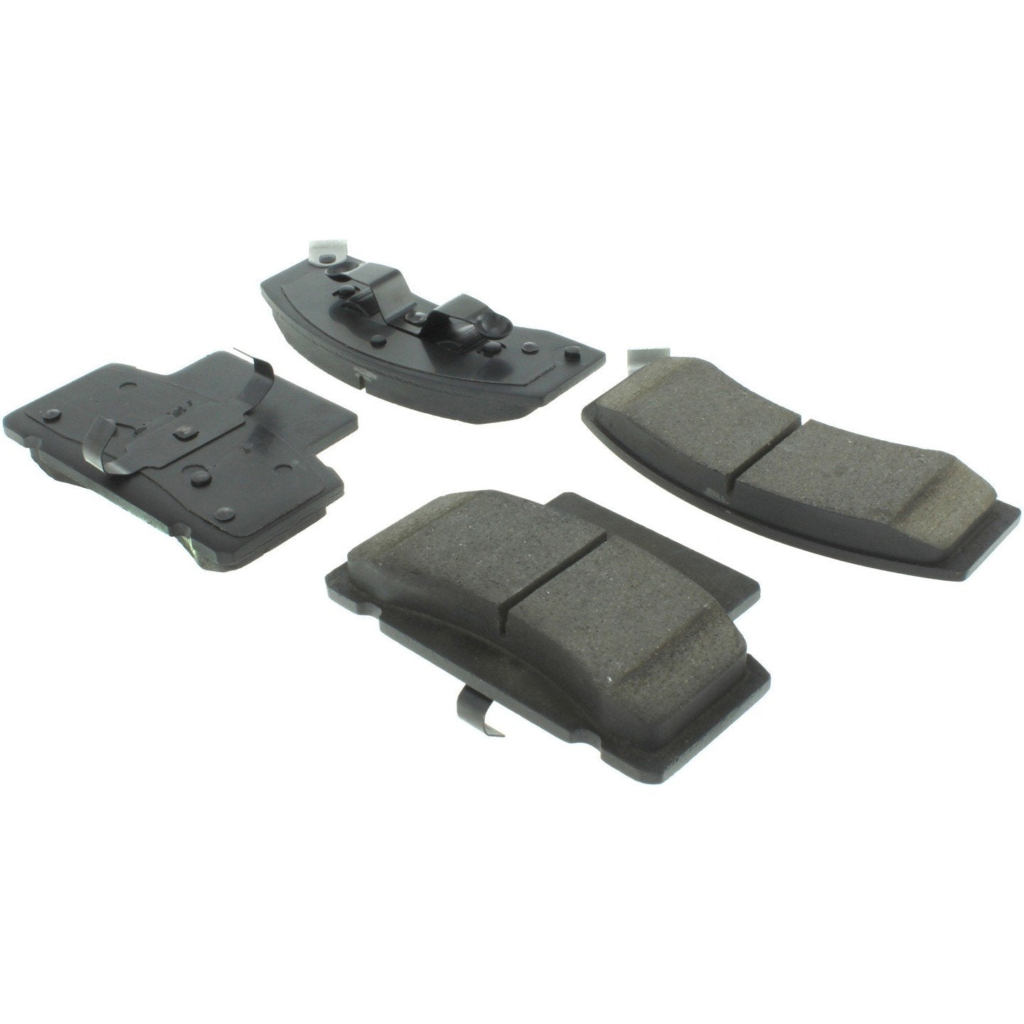 posi quiet semi-metallic brake pads with hardware  frsport 104.04590