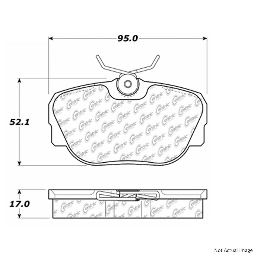 Stoptech Centric Posi-Quiet Semi-Metallic Brake Pads - Front/Rear 104.04930