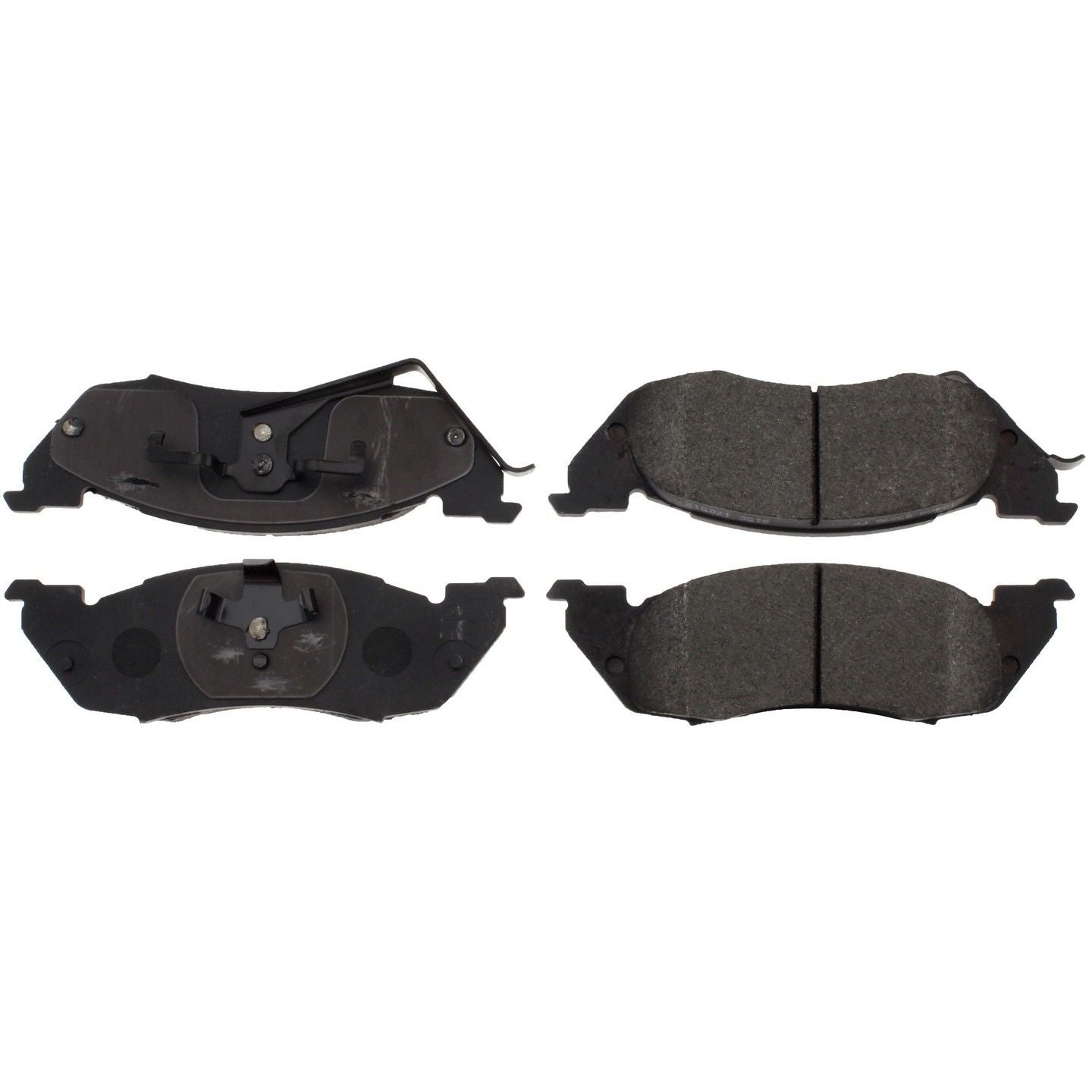 Posi Quiet Semi-Metallic Brake Pads with Hardware  top view frsport 104.05291