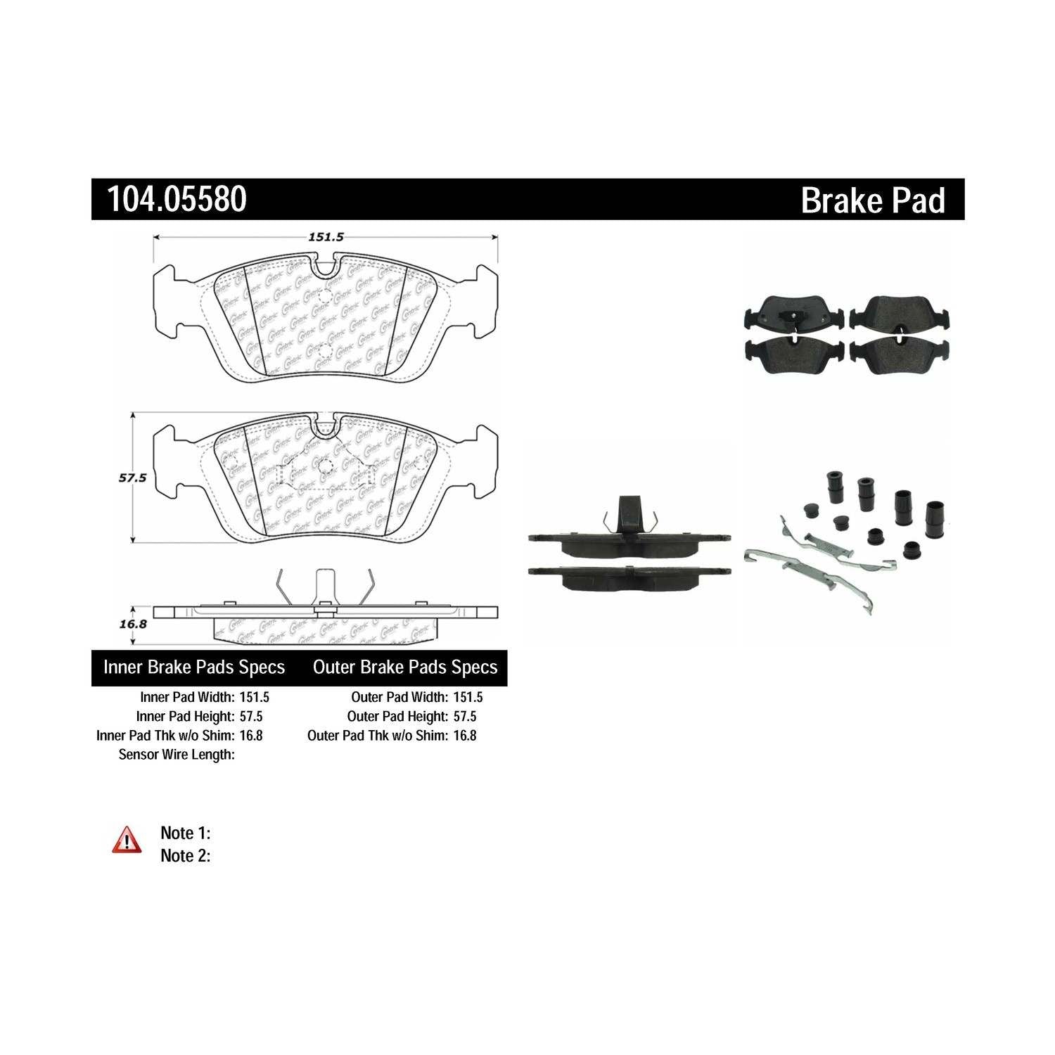 posi quiet semi-metallic brake pads with hardware  frsport 104.05580