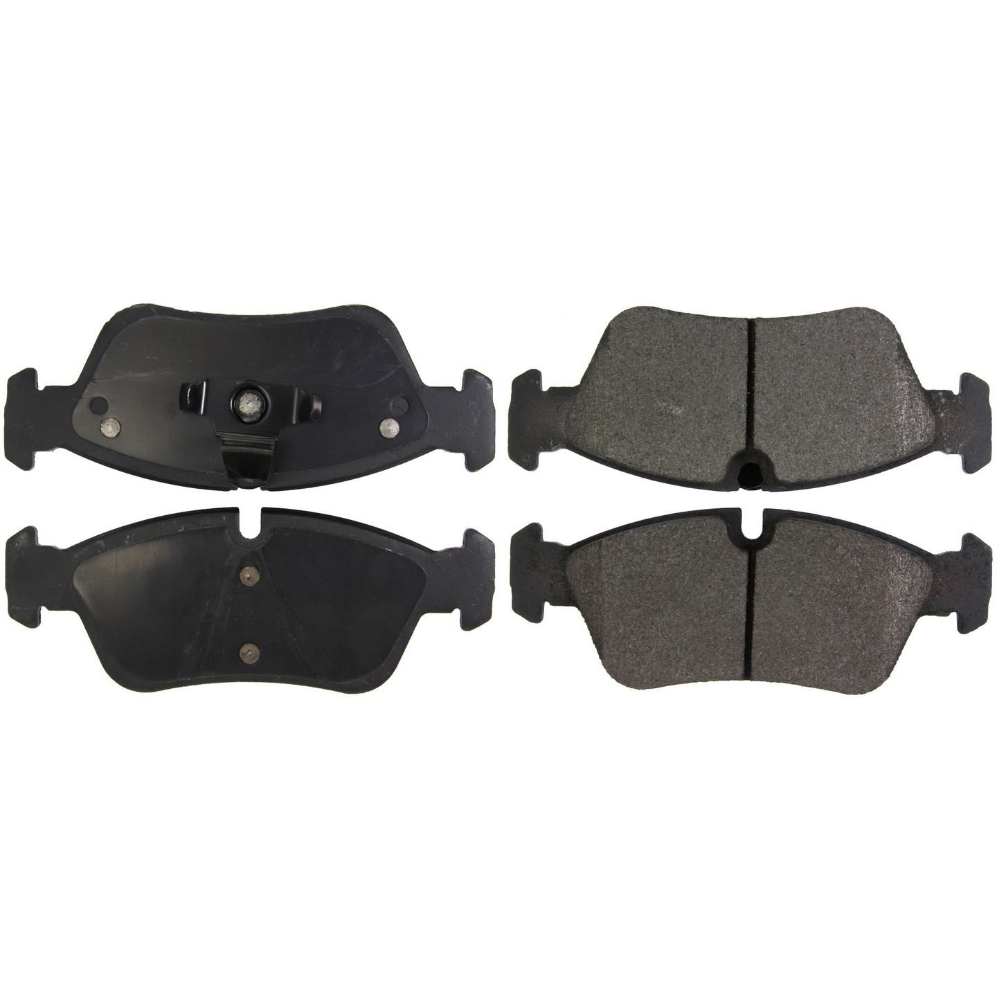 Posi Quiet Semi-Metallic Brake Pads with Hardware  top view frsport 104.05581