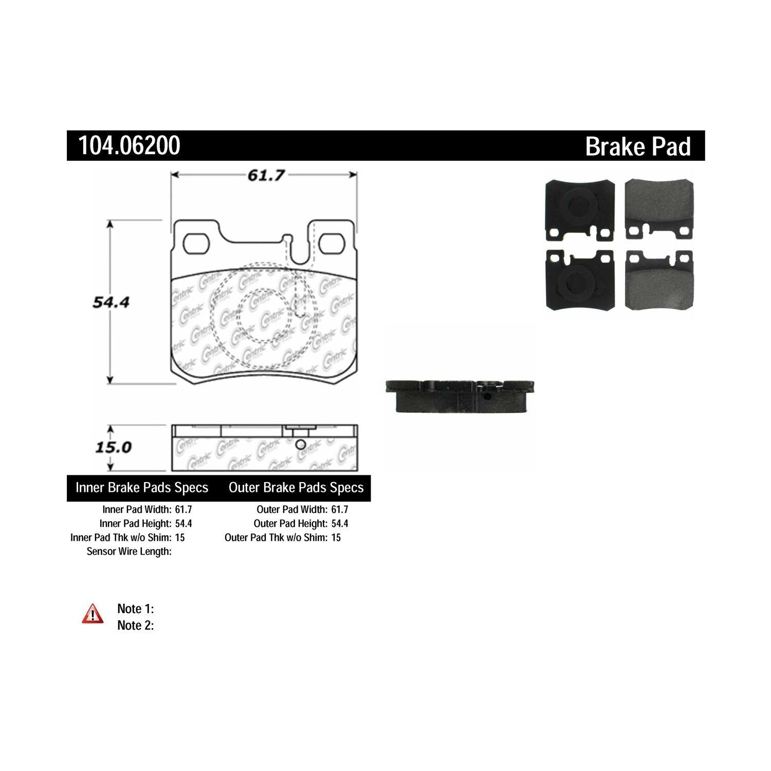 posi quiet semi-metallic brake pads with hardware  frsport 104.06200