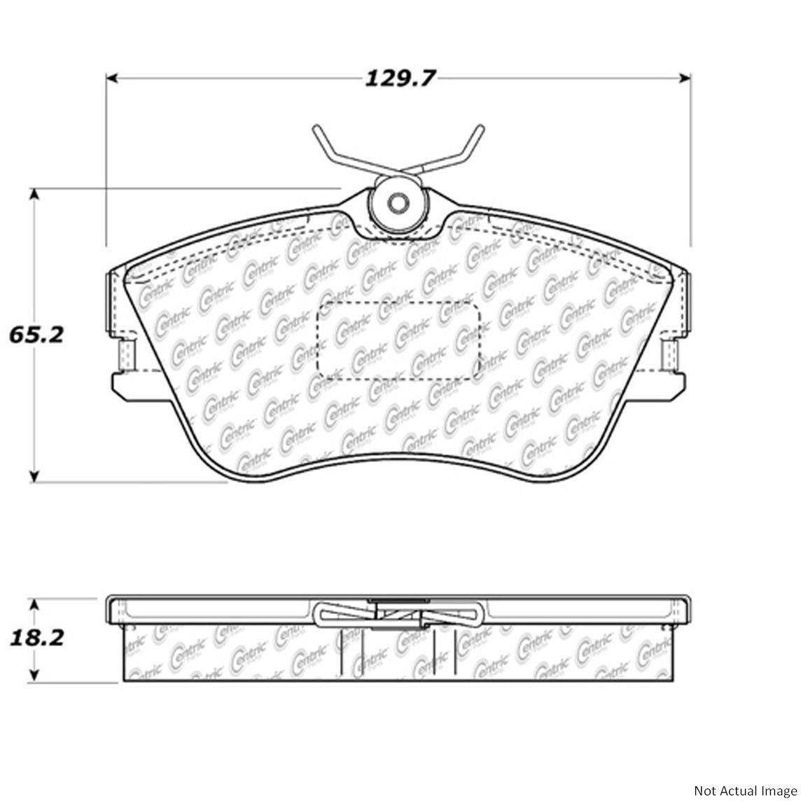 Stoptech PosiQuiet 92-99 Volkswagen EuroVan Front Semi-Metallic Brake Pads 104.06380