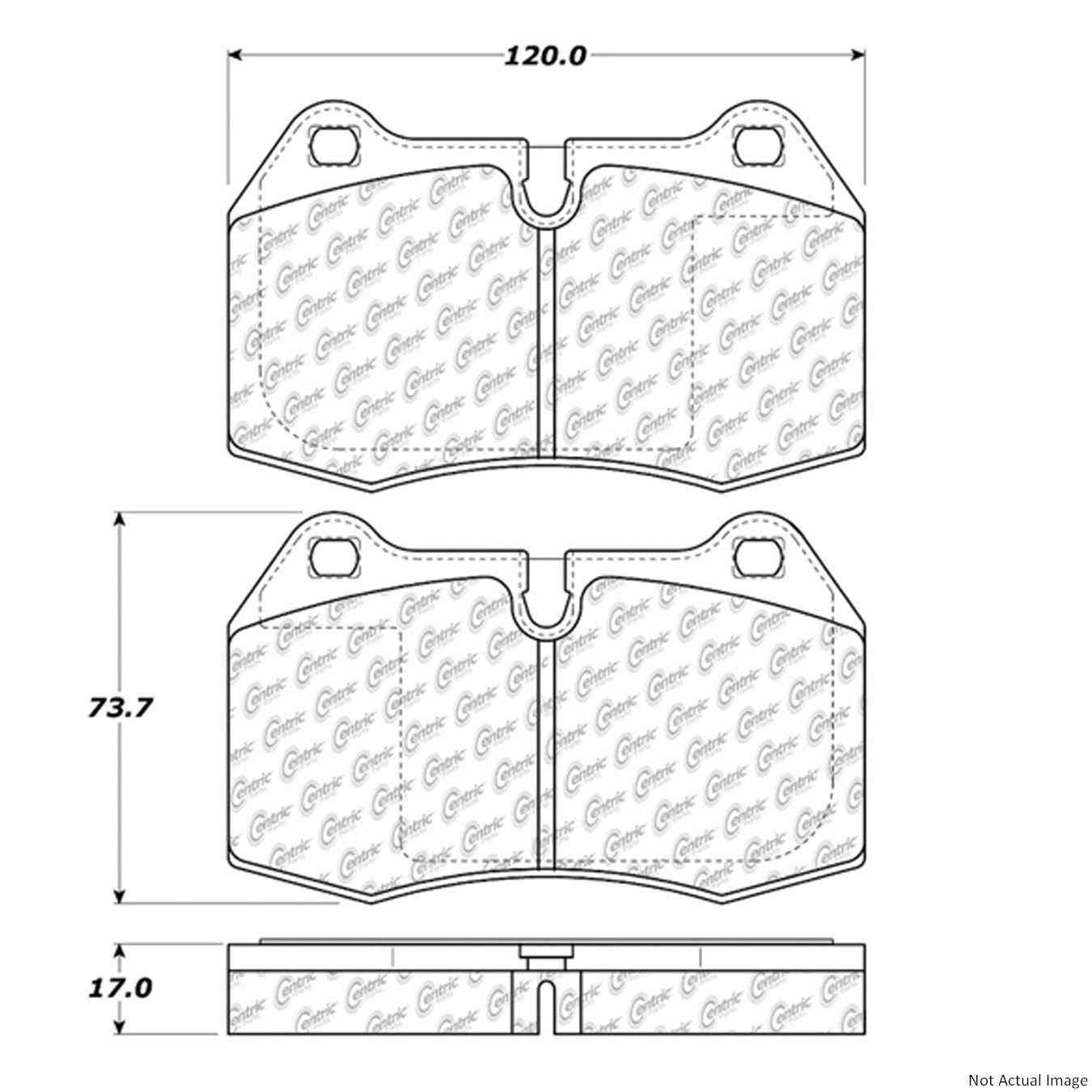 Stoptech PosiQuiet 94-97 BMW 840Ci Front Semi-Metallic Brake Pads 104.06390