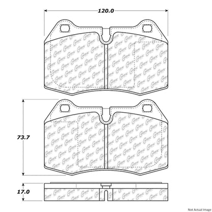 Stoptech PosiQuiet 94-97 BMW 840Ci Front Semi-Metallic Brake Pads 104.06390