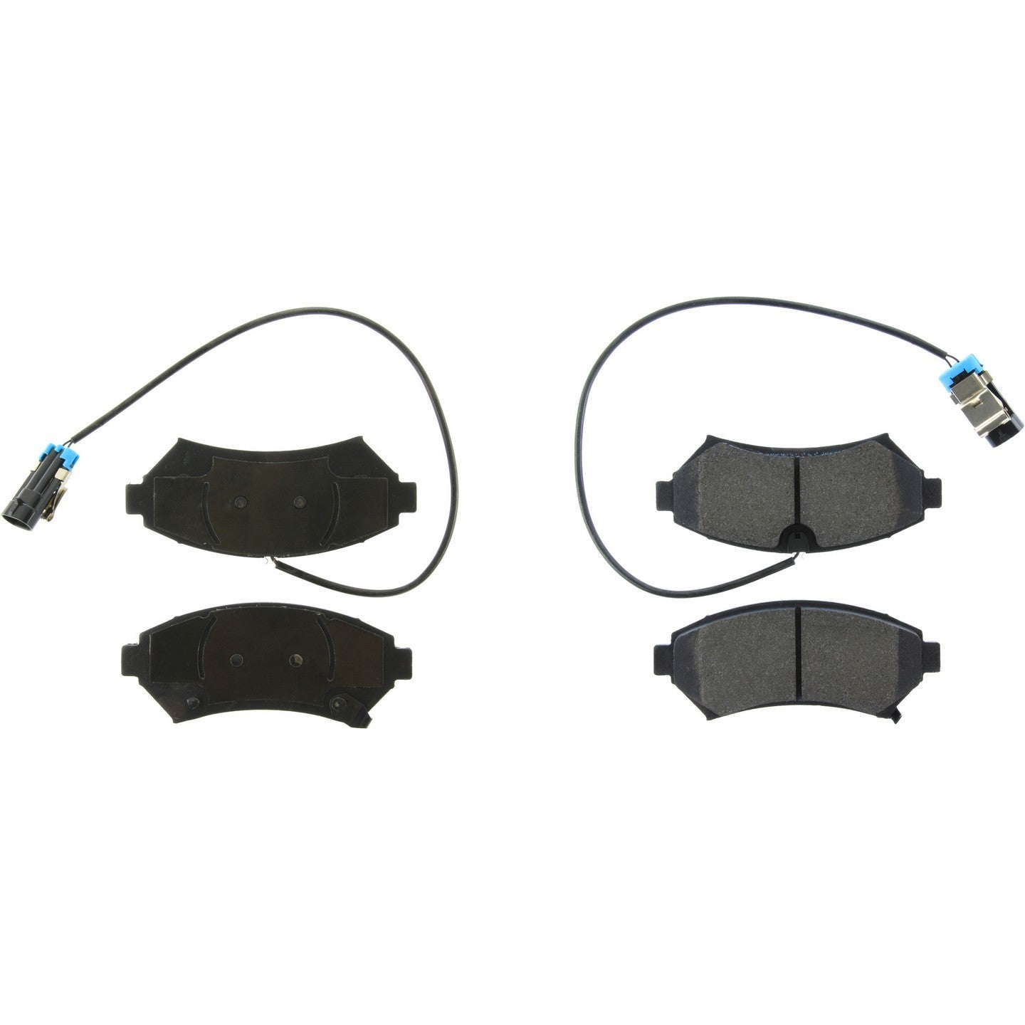 Posi Quiet Semi-Metallic Brake Pads with Hardware  top view frsport 104.07530