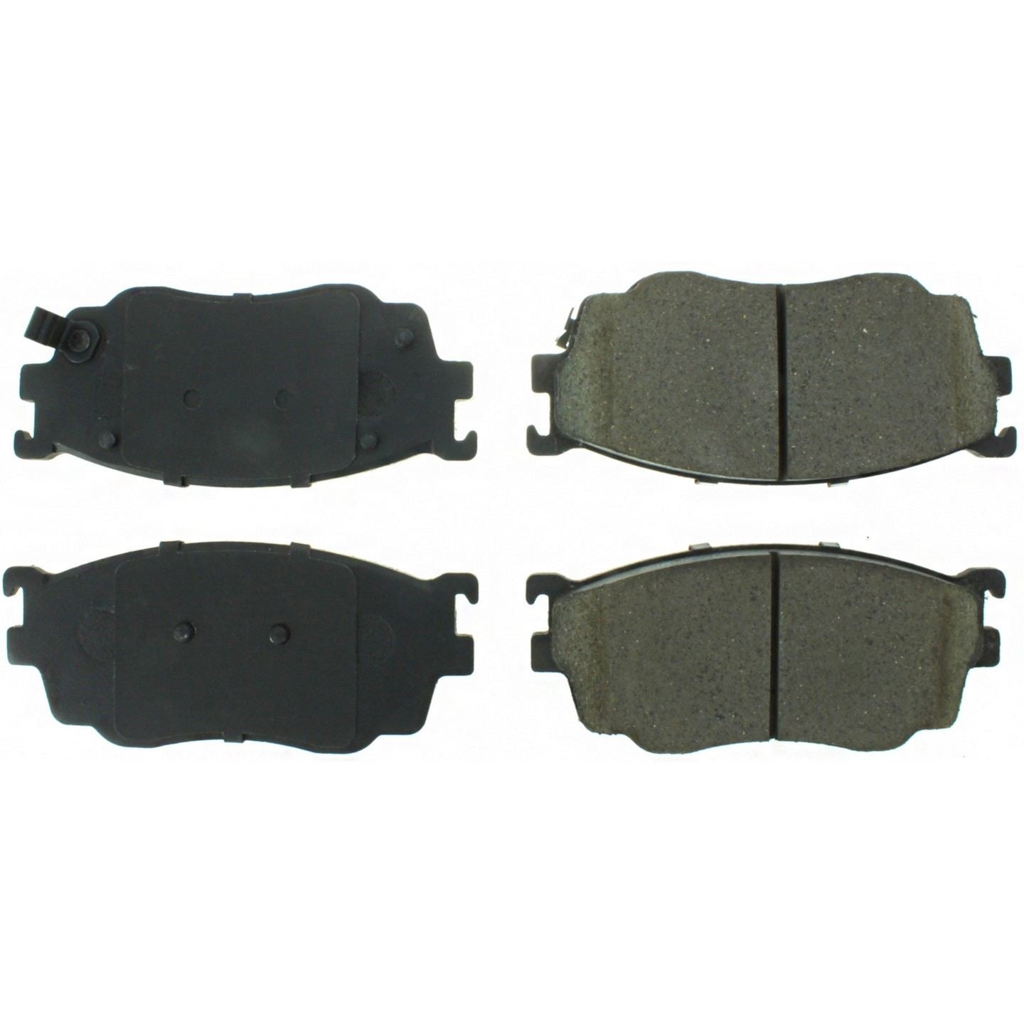 Posi Quiet Semi-Metallic Brake Pads with Hardware  top view frsport 104.07550