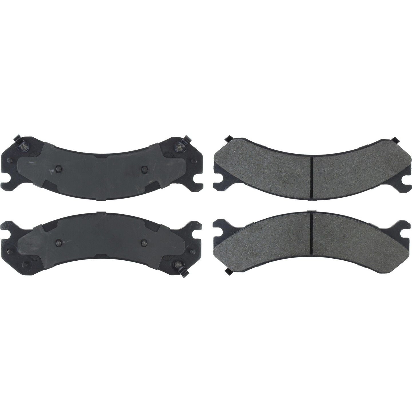 Posi Quiet Semi-Metallic Brake Pads with Hardware  top view frsport 104.07840