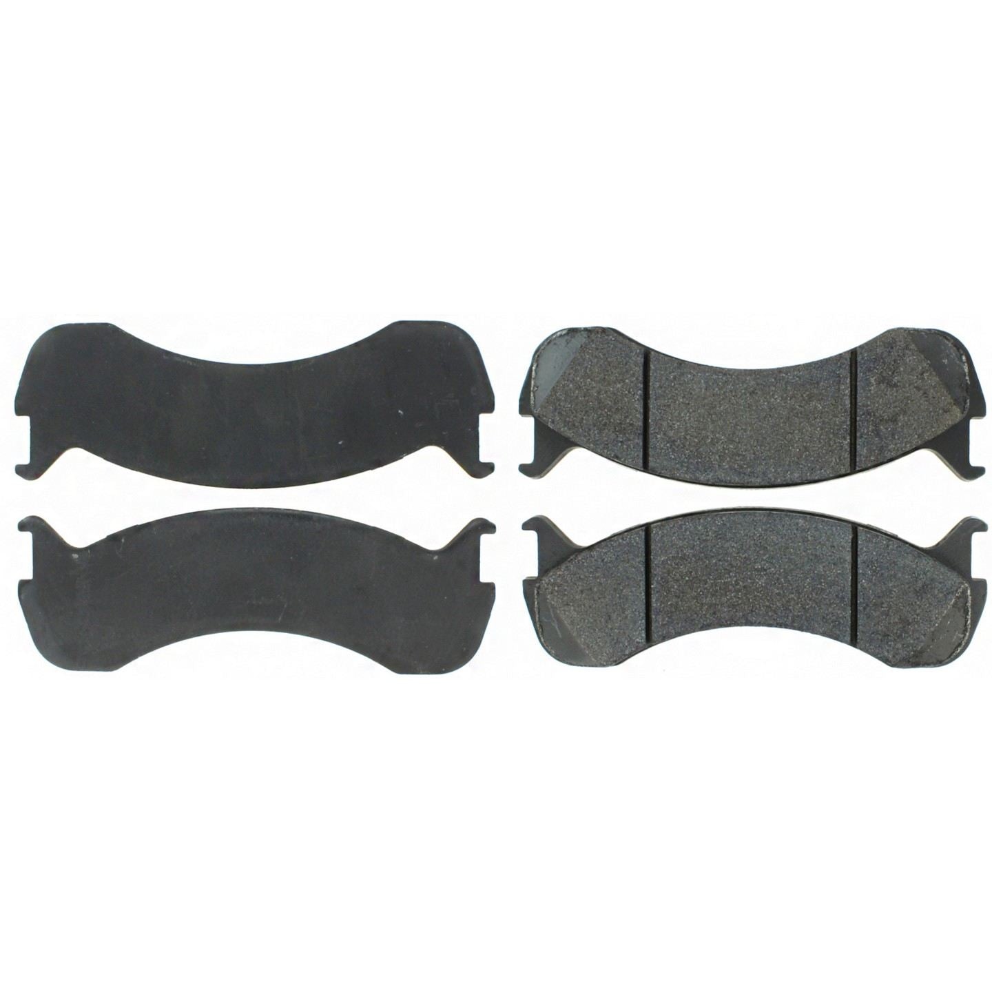 Posi Quiet Semi-Metallic Brake Pads with Hardware  top view frsport 104.07860