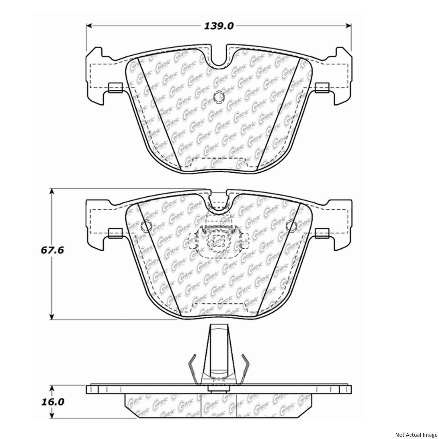 Stoptech PosiQuiet 02-05 BMW 745I / 04-06 525i / 08-10 535i / 08-12 M3 Semi-Metallic Rear Brake Pads 104.09190