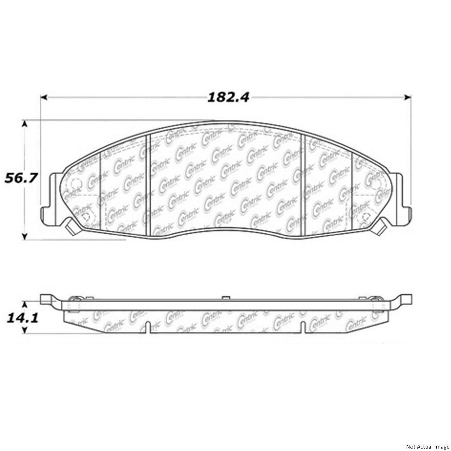 Stoptech PosiQuiet 05-08 Cadillac STS Deluxe Plus Front Brake Brake Pads 104.09210