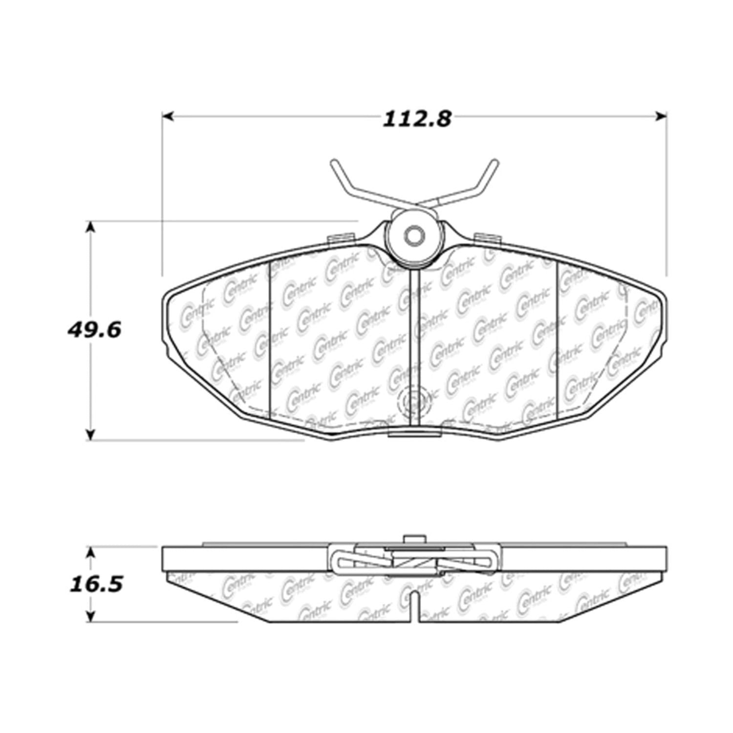 posi quiet semi-metallic brake pads with hardware  frsport 104.09440