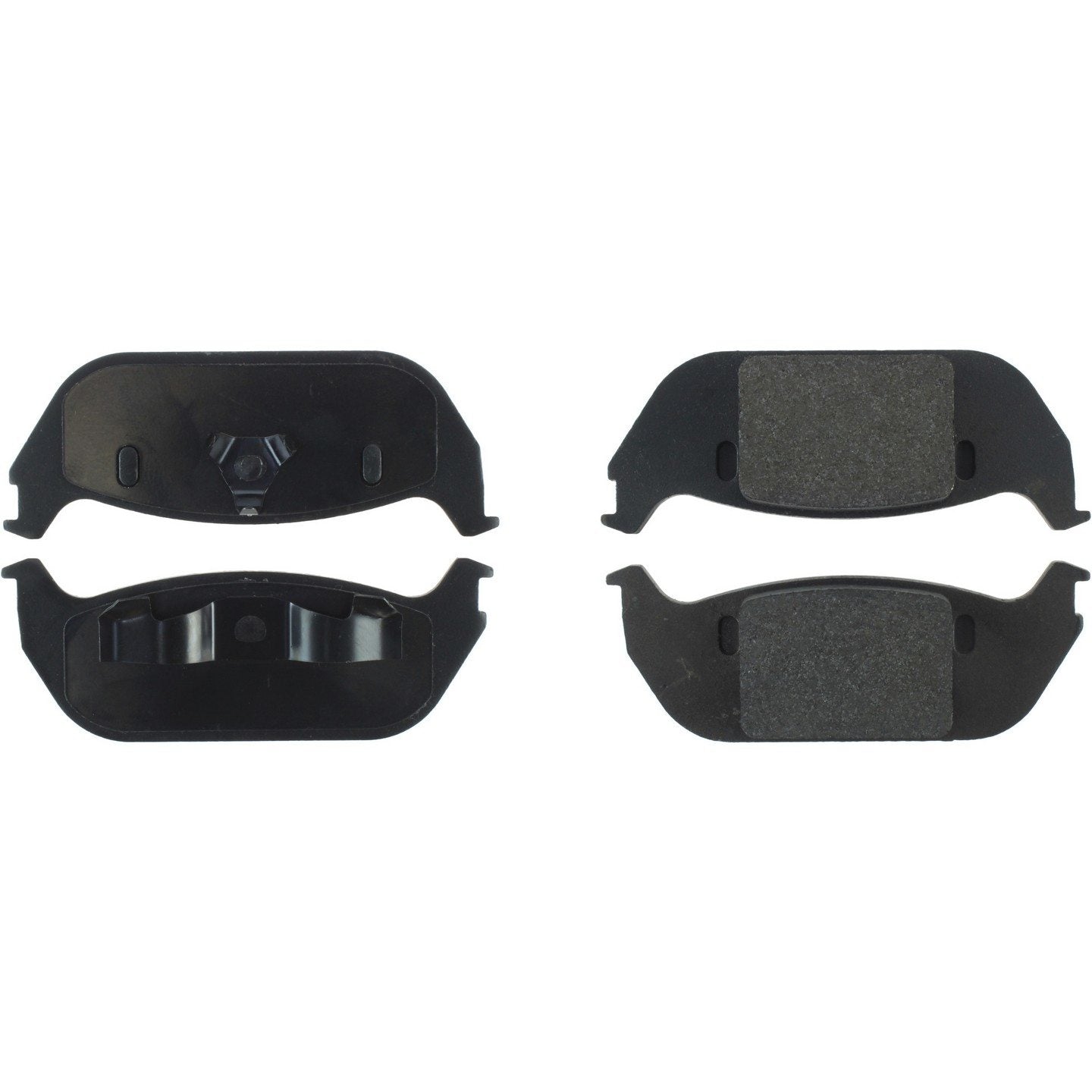 Posi Quiet Semi-Metallic Brake Pads with Hardware  top view frsport 104.09520