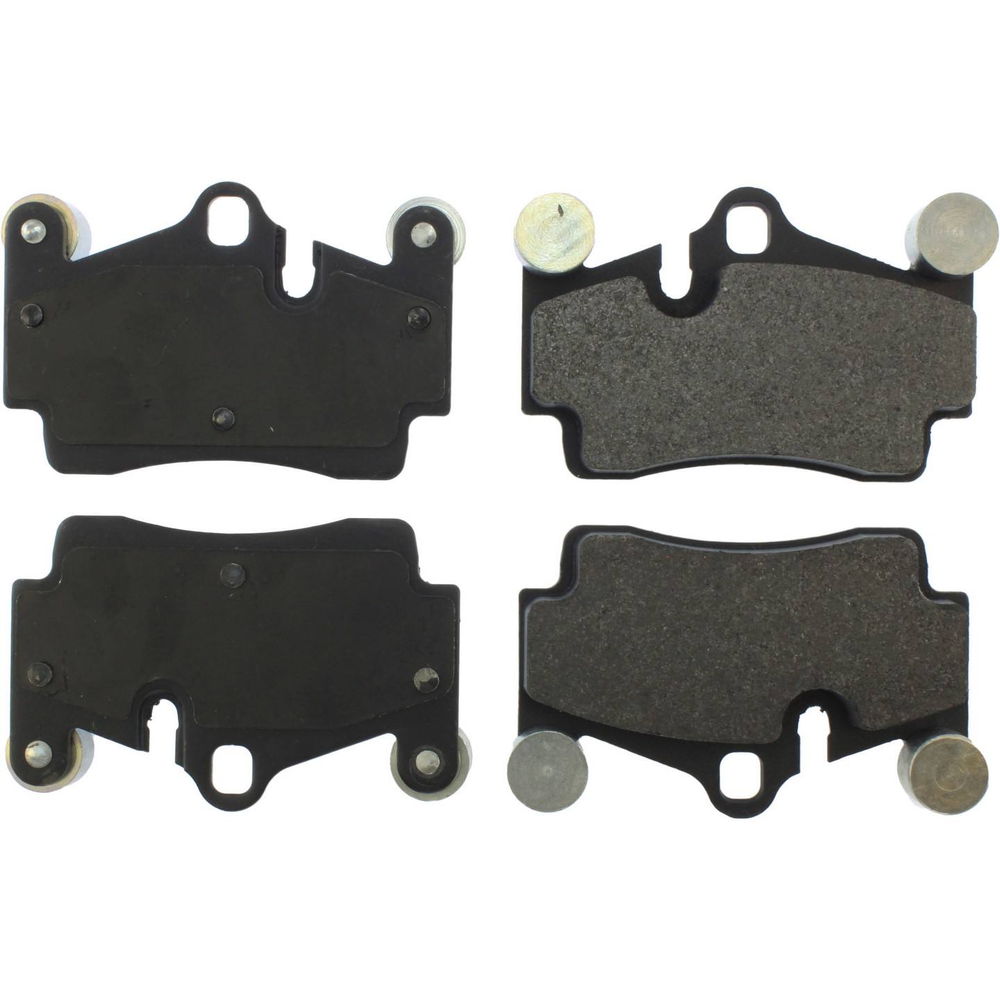 Stoptech PosiQuiet 07-15 Audi Q7 / 04-10 VW Touareg Premium Semi Metallic Rear Brake Pads 104.09780